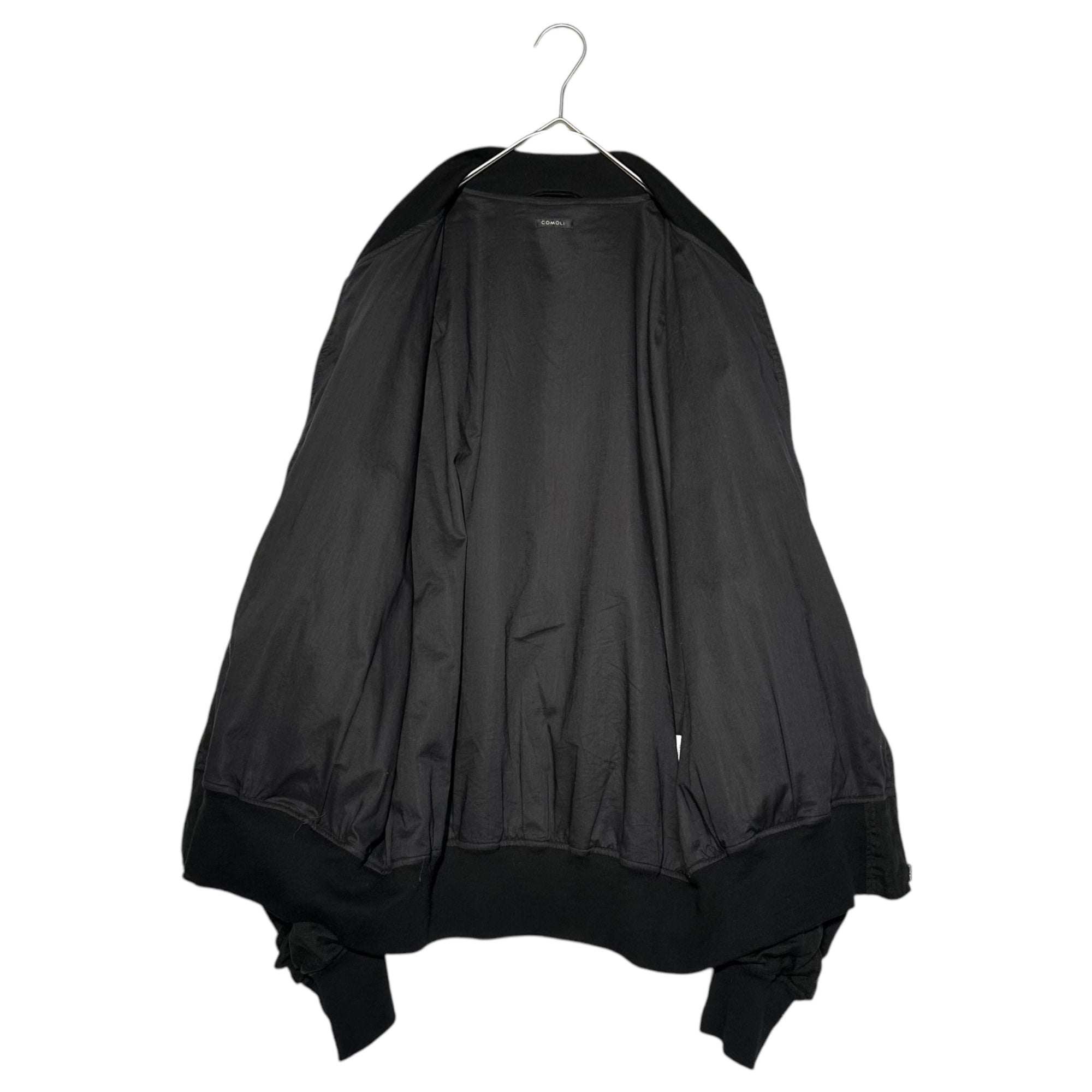 COMOLI(コモリ) Linen W Cloth Zip Blouson リネンW クロス ジップ ブルゾン Z01-01019 3 ブラック ジャケット