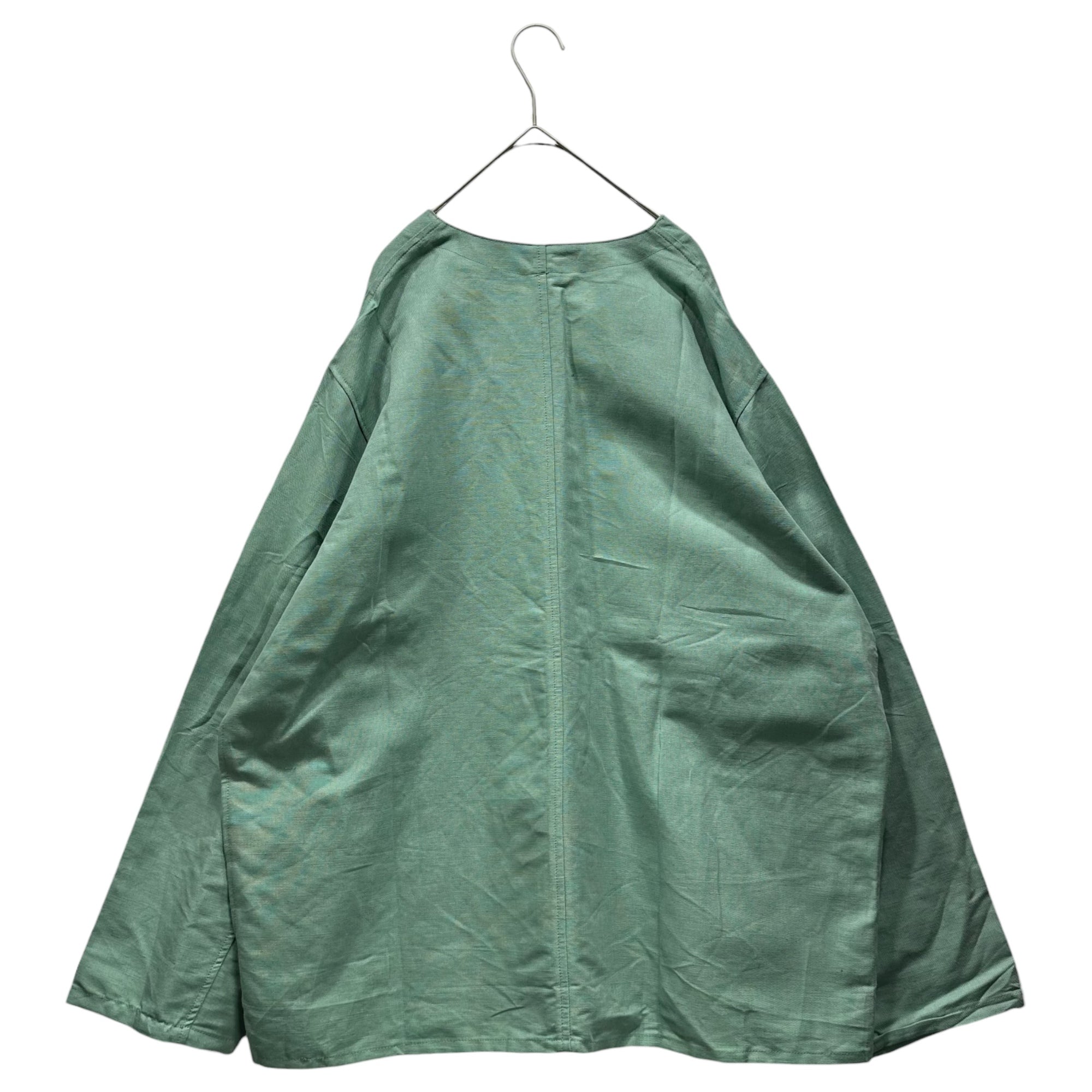 Hungarian Military(ハンガリー軍) 00's Sleep Shirt スリーピング シャツ 52(XL程度) グリーン 2002 ミリタリー リネン ホスピタル