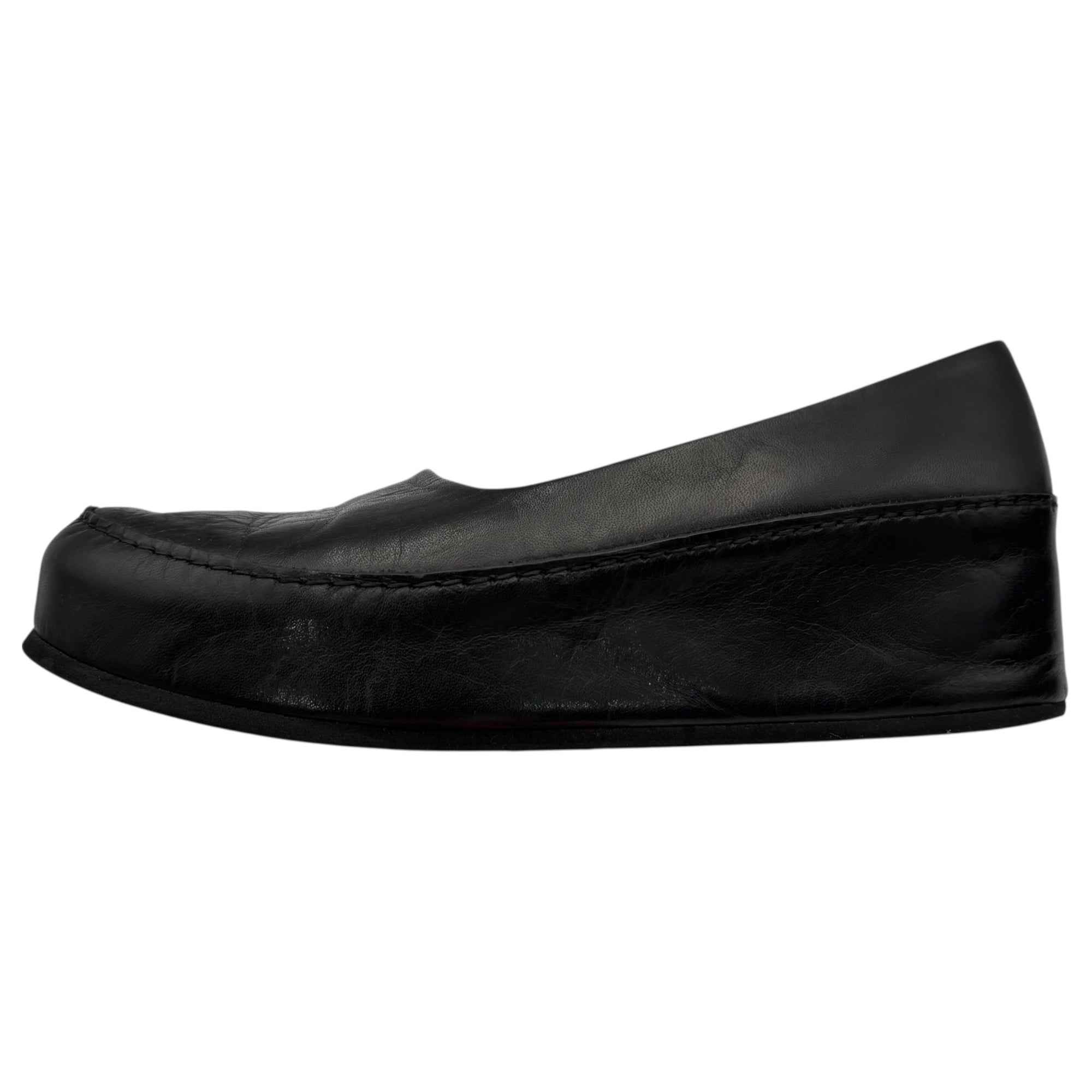 Y's(ワイズ) Platform Flats All Leather 厚底 オール レザー フラットシューズ パンプス YM-E05-761-2-3 3(23.5cm程度) ブラック