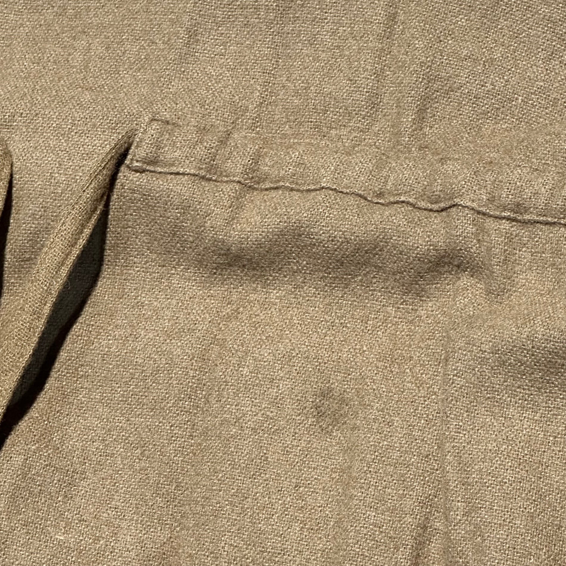 Y's(ワイズ) 70's Vintage Wool Raglan Sleeve Smock Dress 70年代 ヴィンテージ ウール ラグランスリーブ スモック ワンピース 9号(M~L) キャメル 最初期タグ