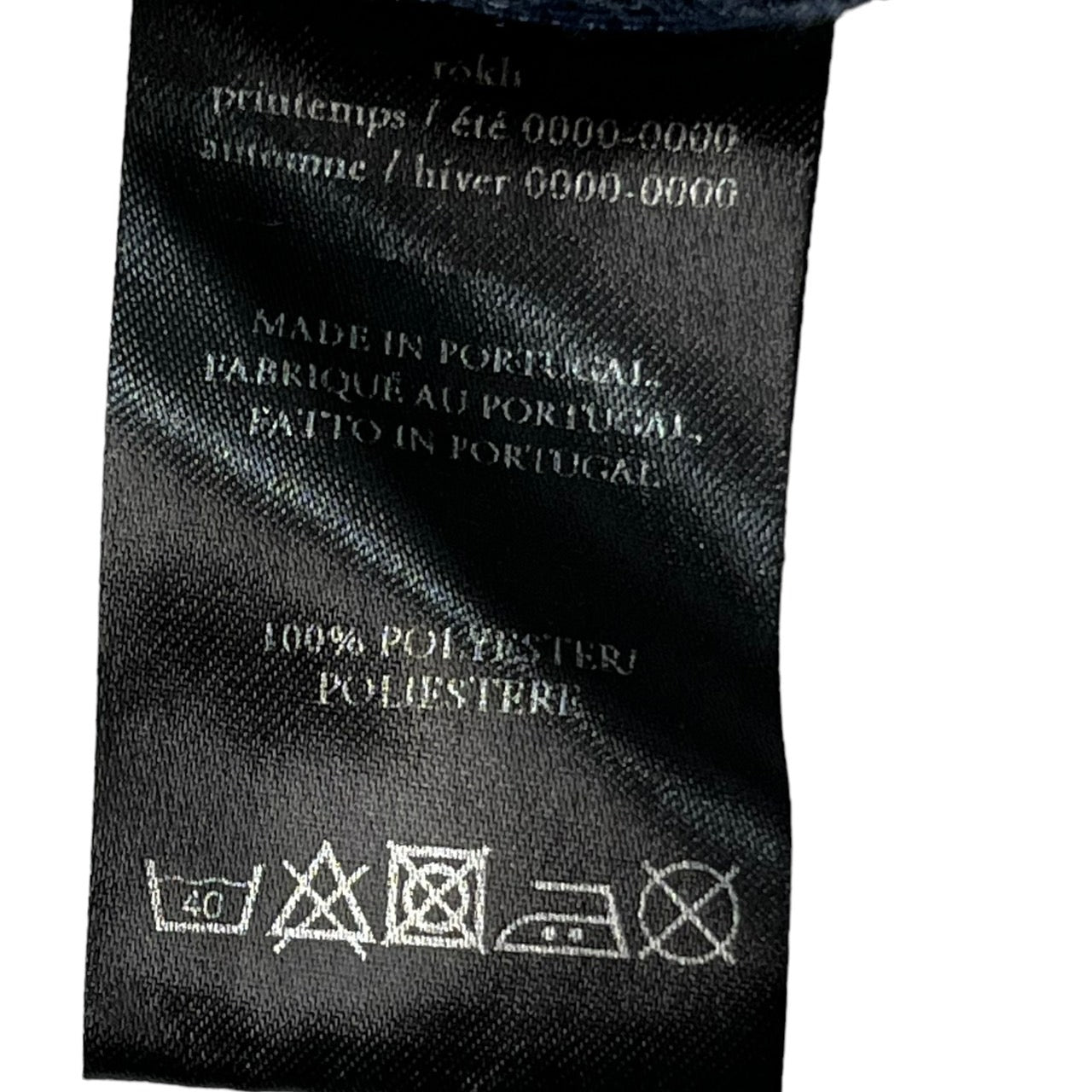 Rokh(ロク) "rokh0000-0000"ストライプジャージーハイネックカットソー 36(Sサイズ程度) ネイビー×レッド