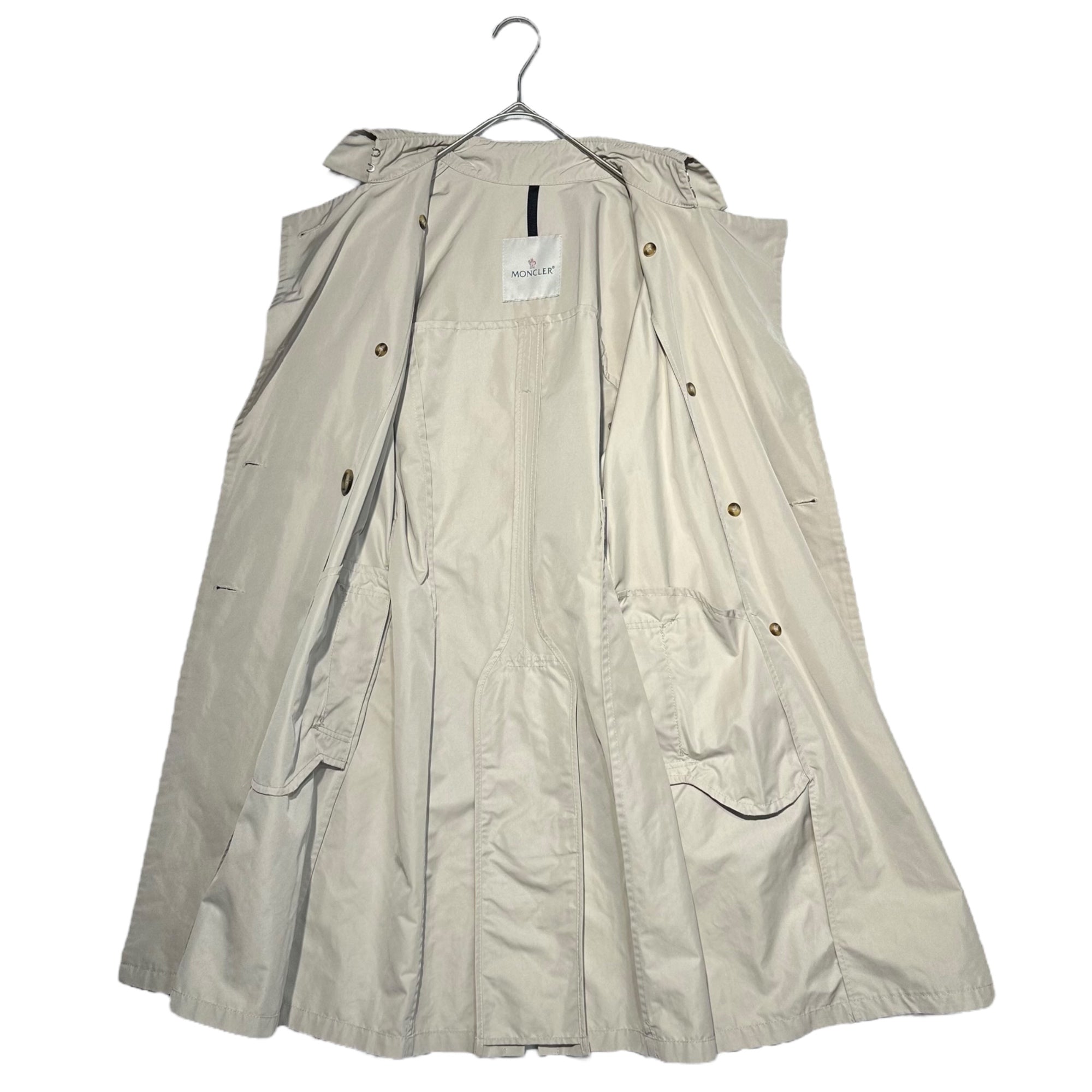 MONCLER(モンクレール) Nylon trench coat ナイロン トレンチ コート 0(S程度) アイボリー