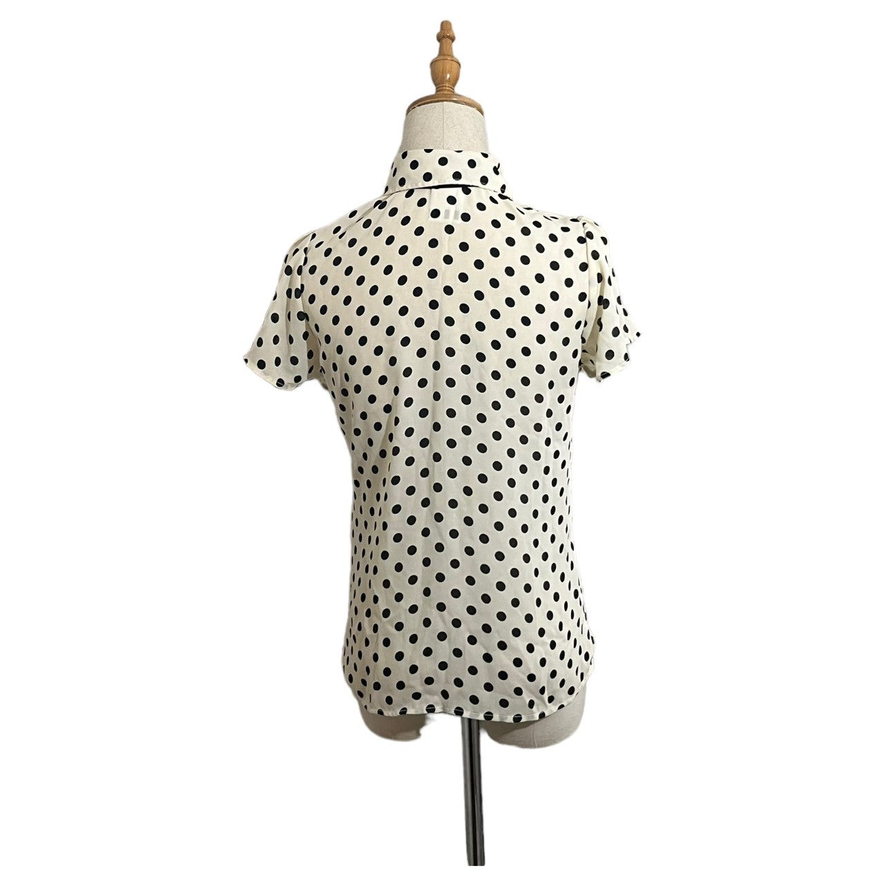 NARA CAMICIE(ナラカミーチェ) ドットプリントボウタイ付きブラウス 10-31-04-051 0 ベージュ 参考定価¥26,400(税込)