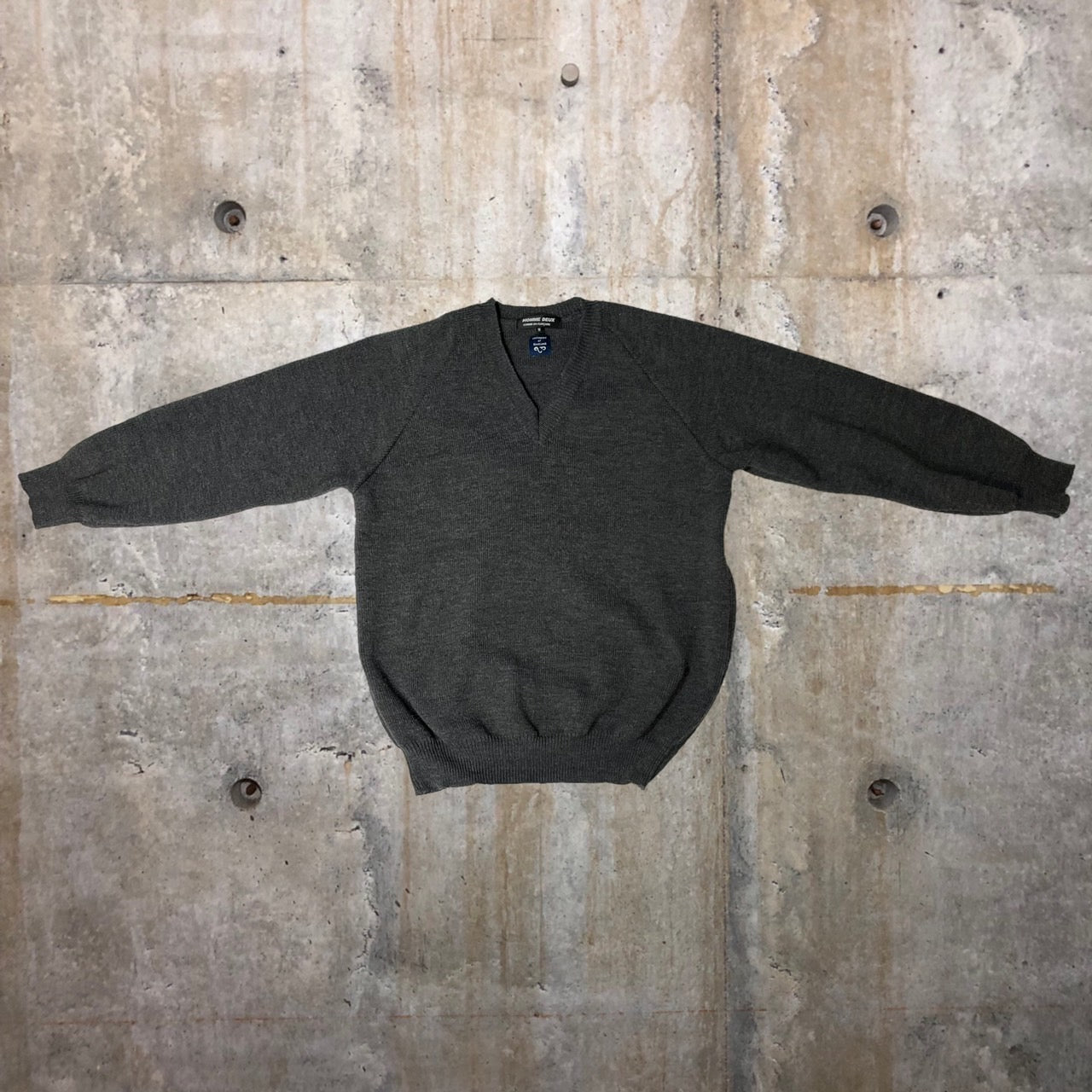 COMME des GARCONS HOMME DEUX(コムデギャルソンオムドゥ) 21AW Lochaven of scotland zip knit/ロックエーベンオブスコットランドジップニット DH-N505 SIZE M グレー AD2021 Lochaven of scotland生地使用