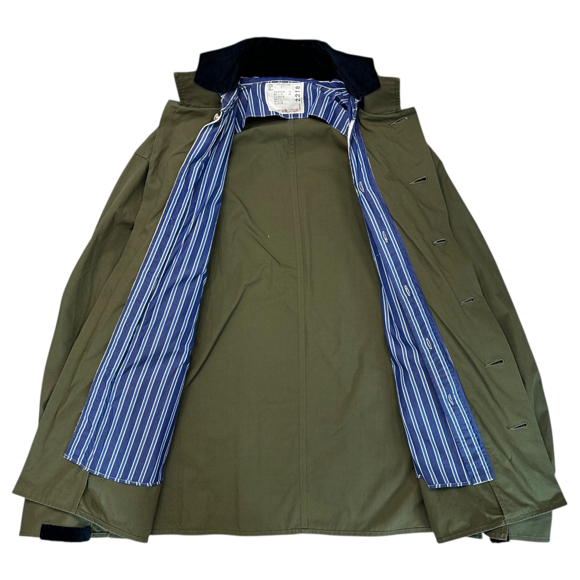 sacai(サカイ) 20SS FABRIC COMBO SHIRTS ファブリック コンボ シャツ ミリタリー 20-02218M 3 カーキ