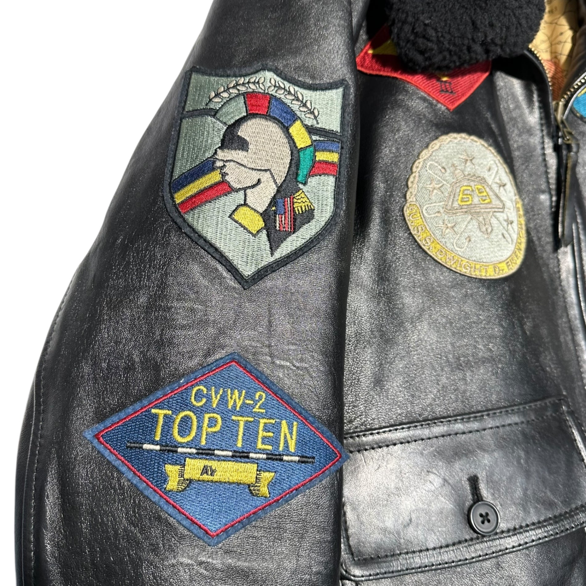 AVIREX(アヴィレックス) G-1 TOPGUN MODEL トップガン モデル レザー ジャケット フライト ジャケット 6181013 L ブラック ミリタリー