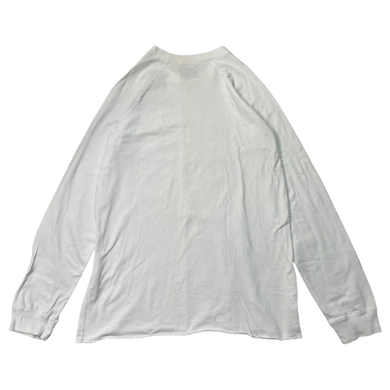 STUSSY(ステューシー) 00's skull logo 長袖 カットソー ロンT SIZE L ホワイト×オフホワイト OLD STUSSY