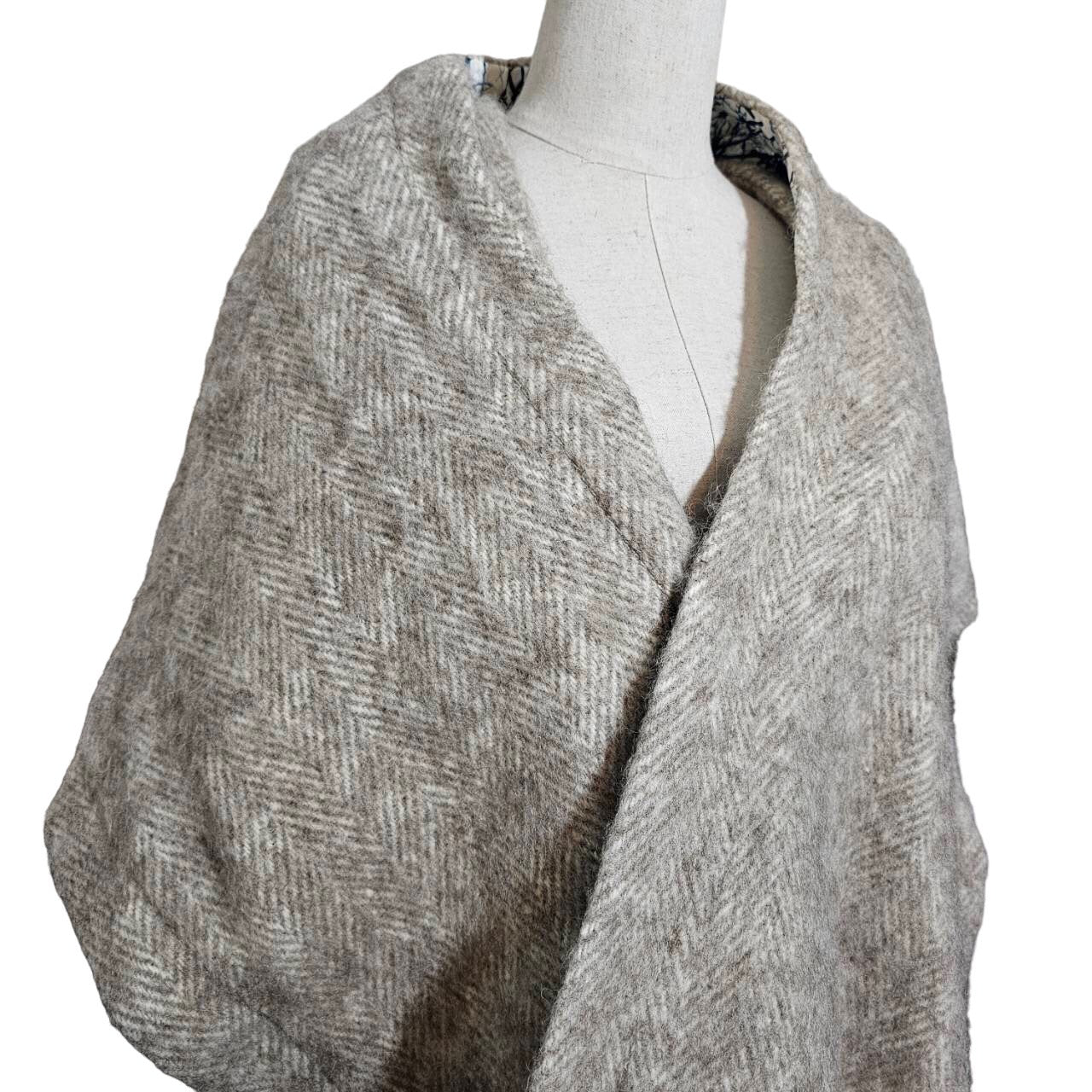 homspun(ホームスパン) レイヤードベスト SIZE FREE ベージュ×ホワイト×ブルー