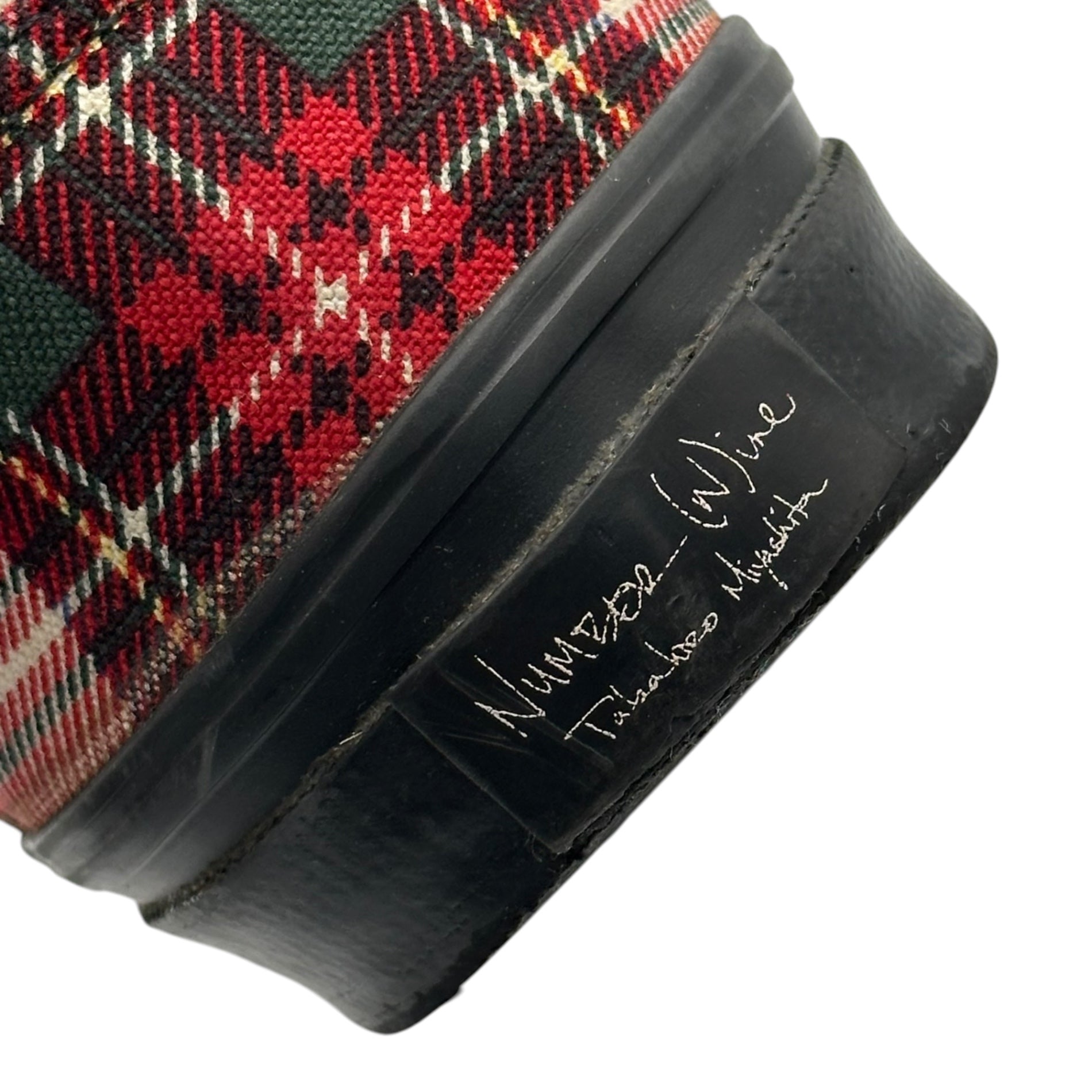 NUMBER (N)INE(ナンバーナイン) 05SS Tartan check slip-on shoes タータンチェック スリッポン エミリー期 27cm マルチ