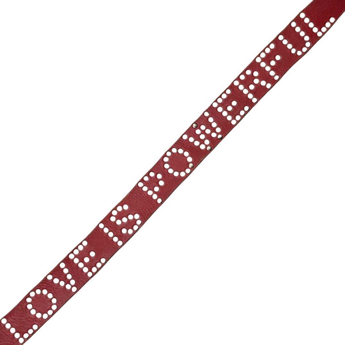 JUNYA WATANABE COMME des GARCONS(ジュンヤワタナベコムデギャルソン) 2002AW ”LOVE IS POWERFUL” Studded Leather Belt スタッズ レザー ベルト レッド 00's