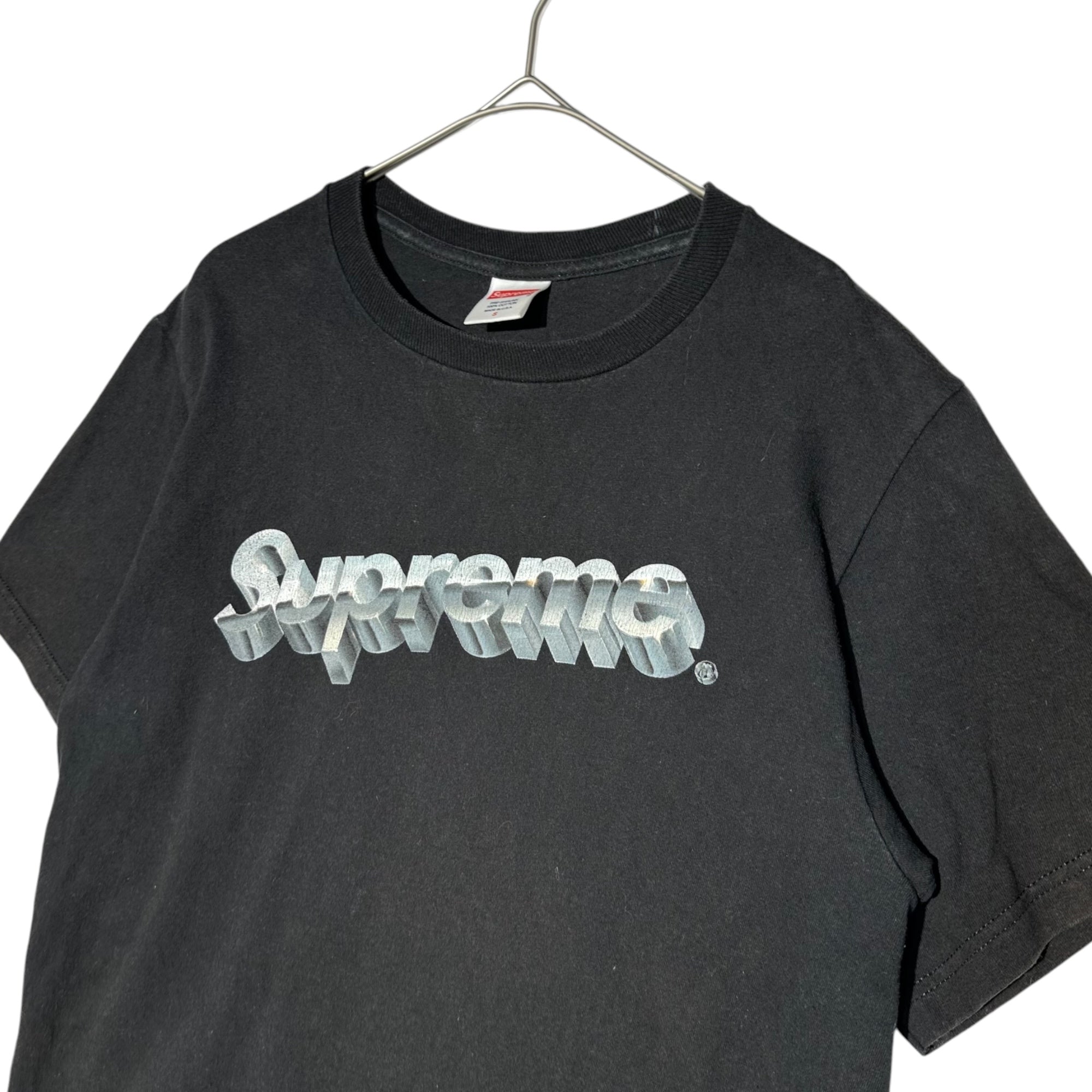SUPREME(シュプリーム) 20SS Chrome Logo Tee ロゴ プリント Tシャツ S ブラック