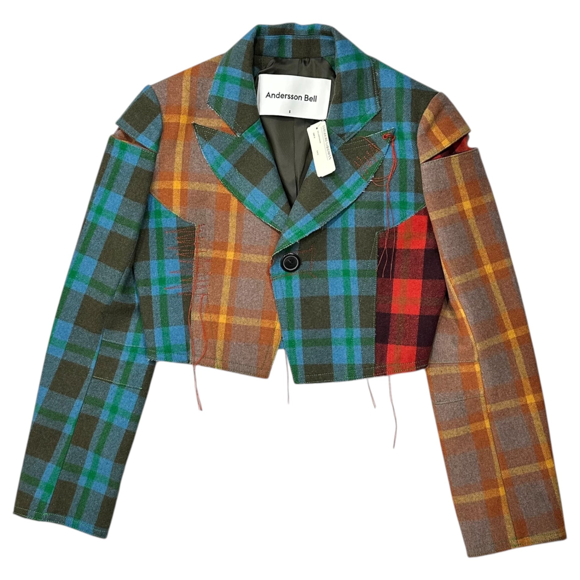 Andersson Bell(アンダーソンベル) Multicolor Melton Check Jacket マルチカラー メルトン チェック ジャケット 4368034 MULTI S マルチカラー ショートレングス