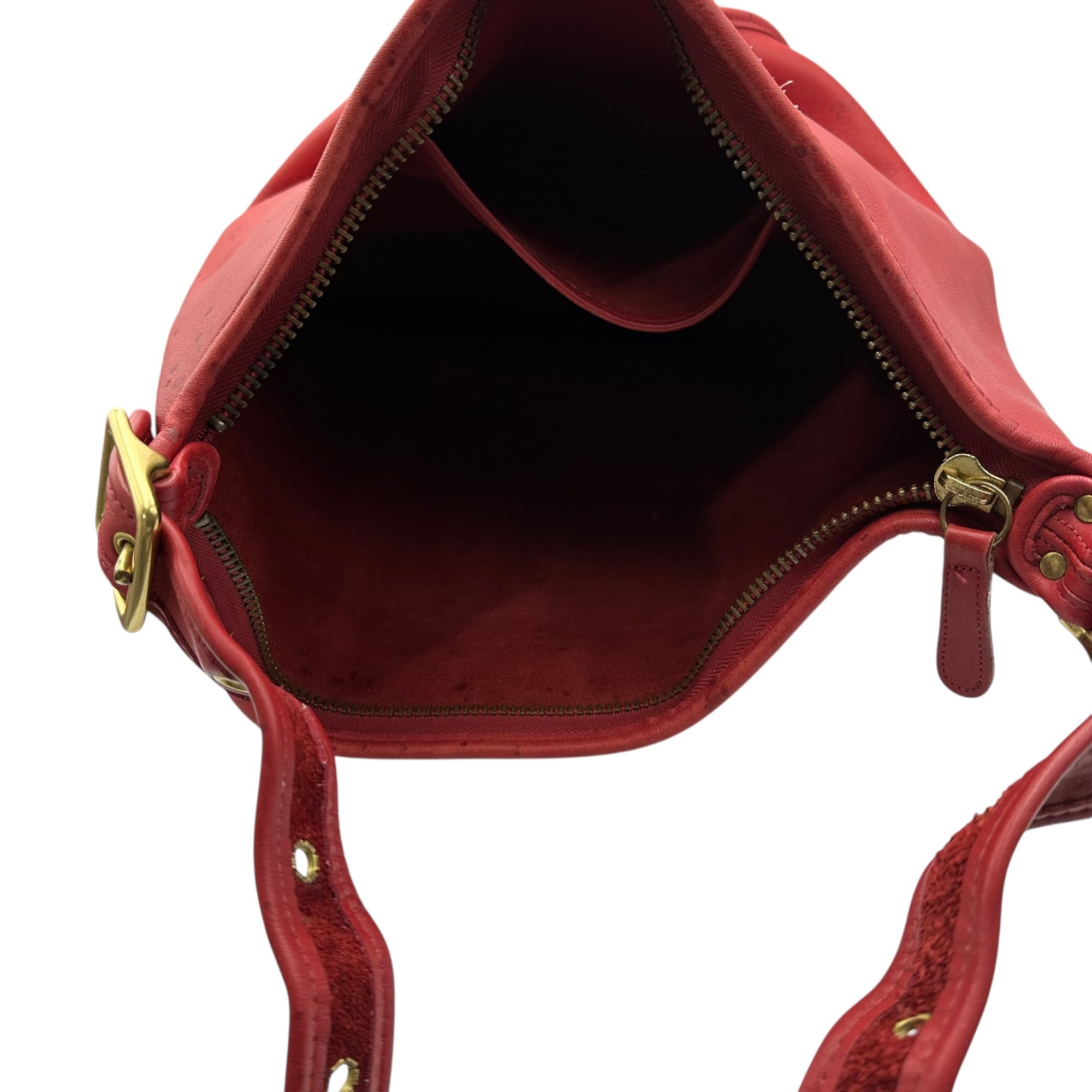 COACH(コーチ) OLD Leather Shoulder Bucket Bag オールド レザー ショルダー バケツ バッグ 9085 レッド