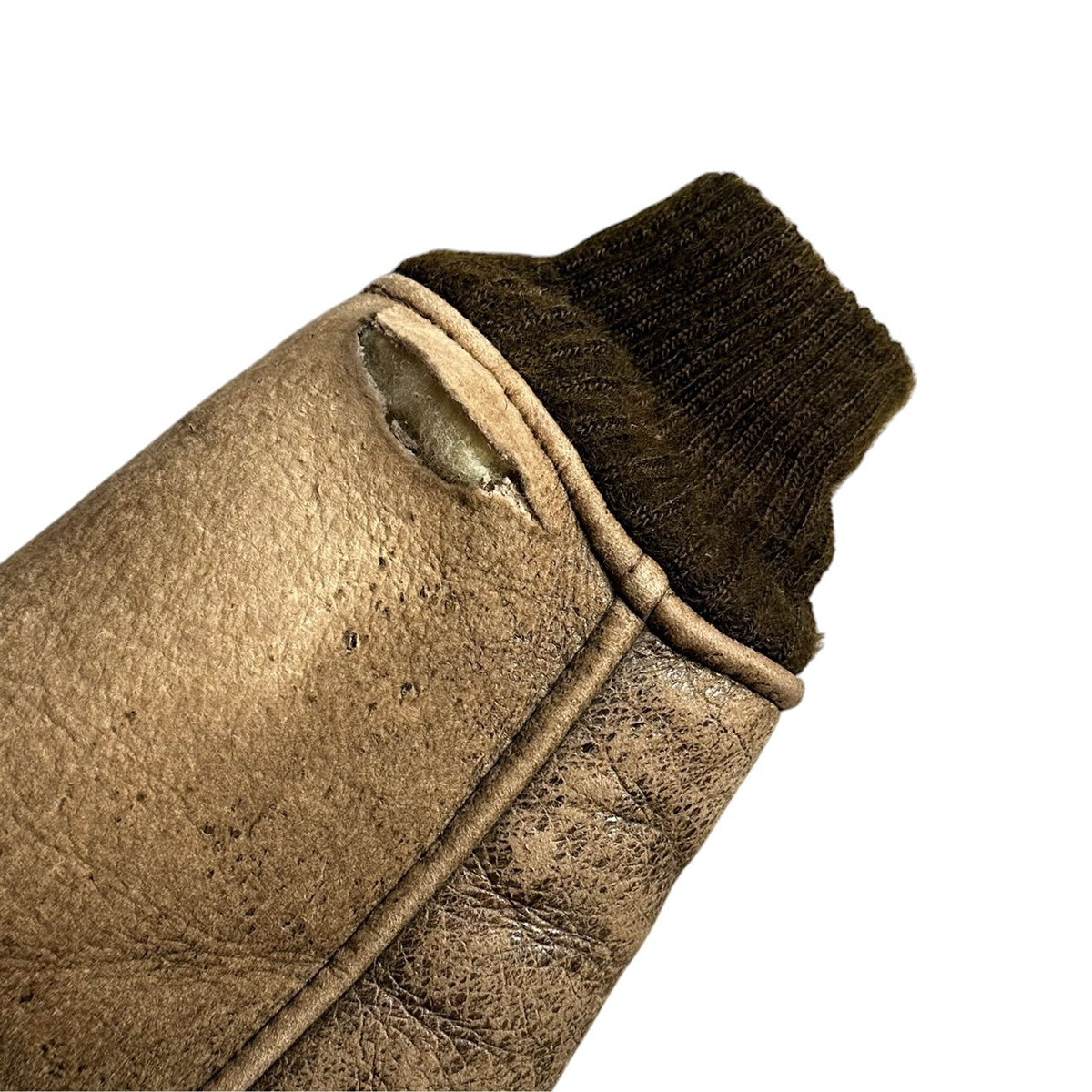 AVIREX(アヴィレックス) 80's~90's TYPE B-6 Mouton Flight Jacket ボア ムートン フライト ジャケット 94-3888 34(XS程度) ブラウン レザー