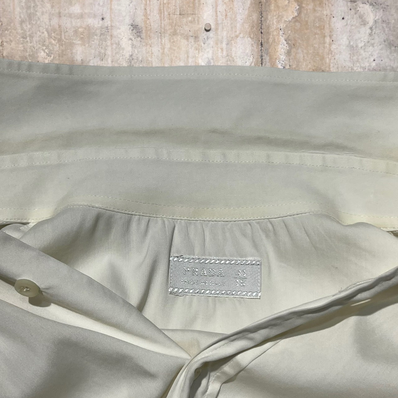 PRADA(プラダ) 00'sオーバーサイズシャツ 41/16(XLサイズ程度) ホワイト 07SS~ Archive アーカイブ