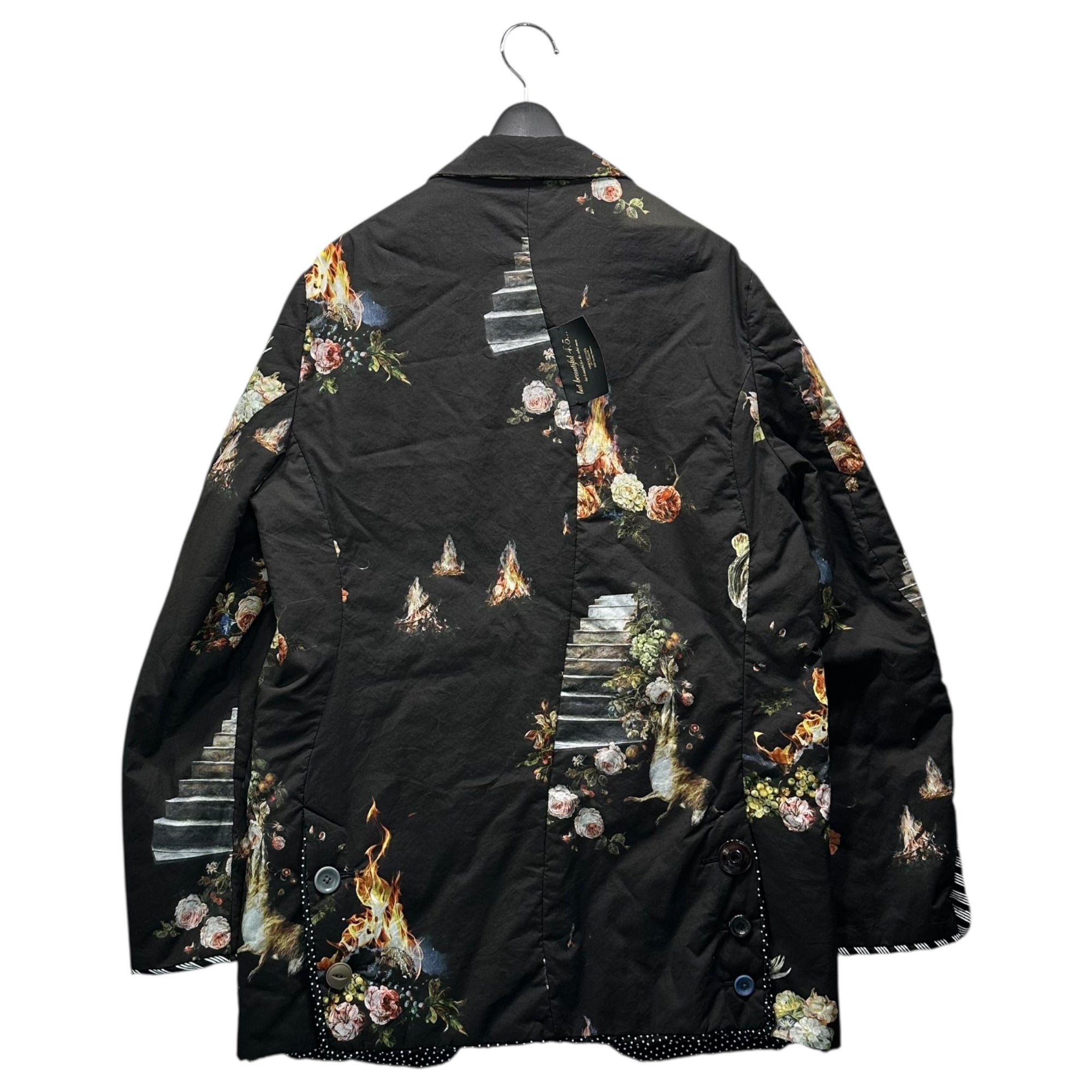UNDERCOVER(アンダーカバー) 26SS But Beautiful 4.5 Floral Jacket バット ビューティフル フローラル ジャケット UC1F4101-1 3(L程度) ブラック×マルチカラー 参考定価176,000円(税込) 完売品
