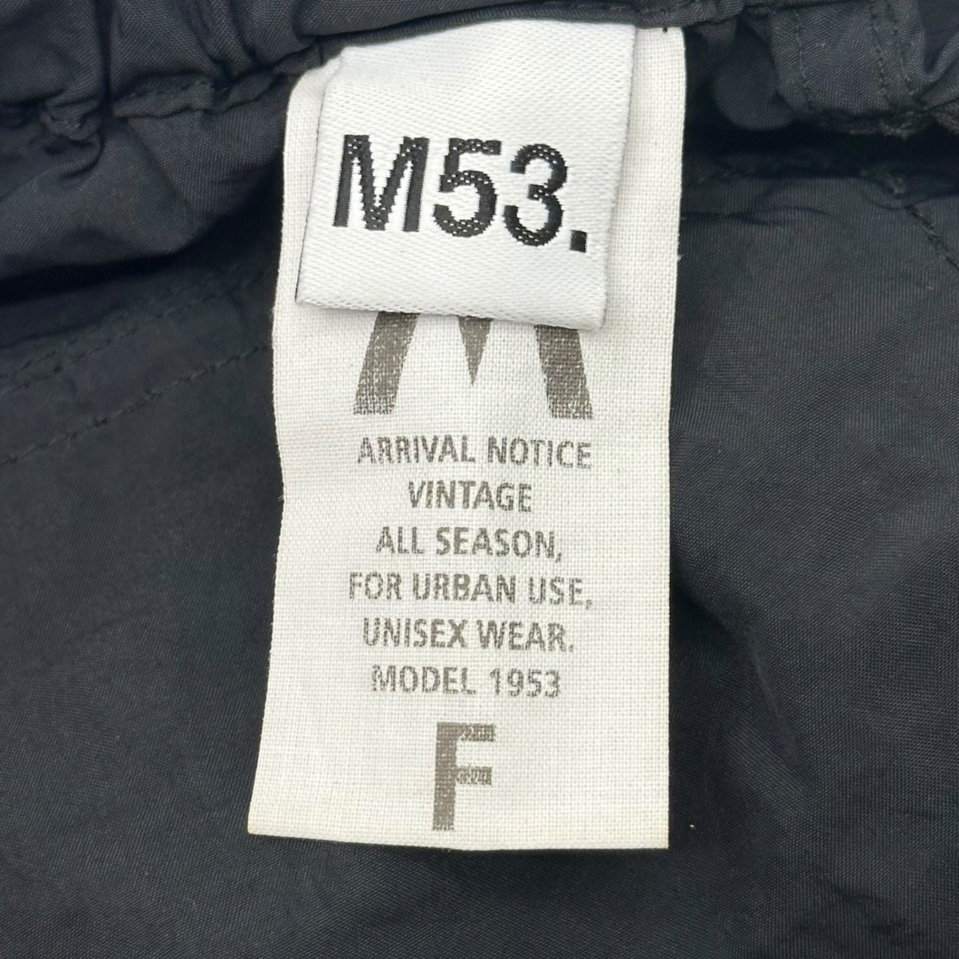 M53.(エムゴーサン) 25SS TECX OVER PANTS テックス オーバー パンツ MP-039 FREE ブラック ナイロン