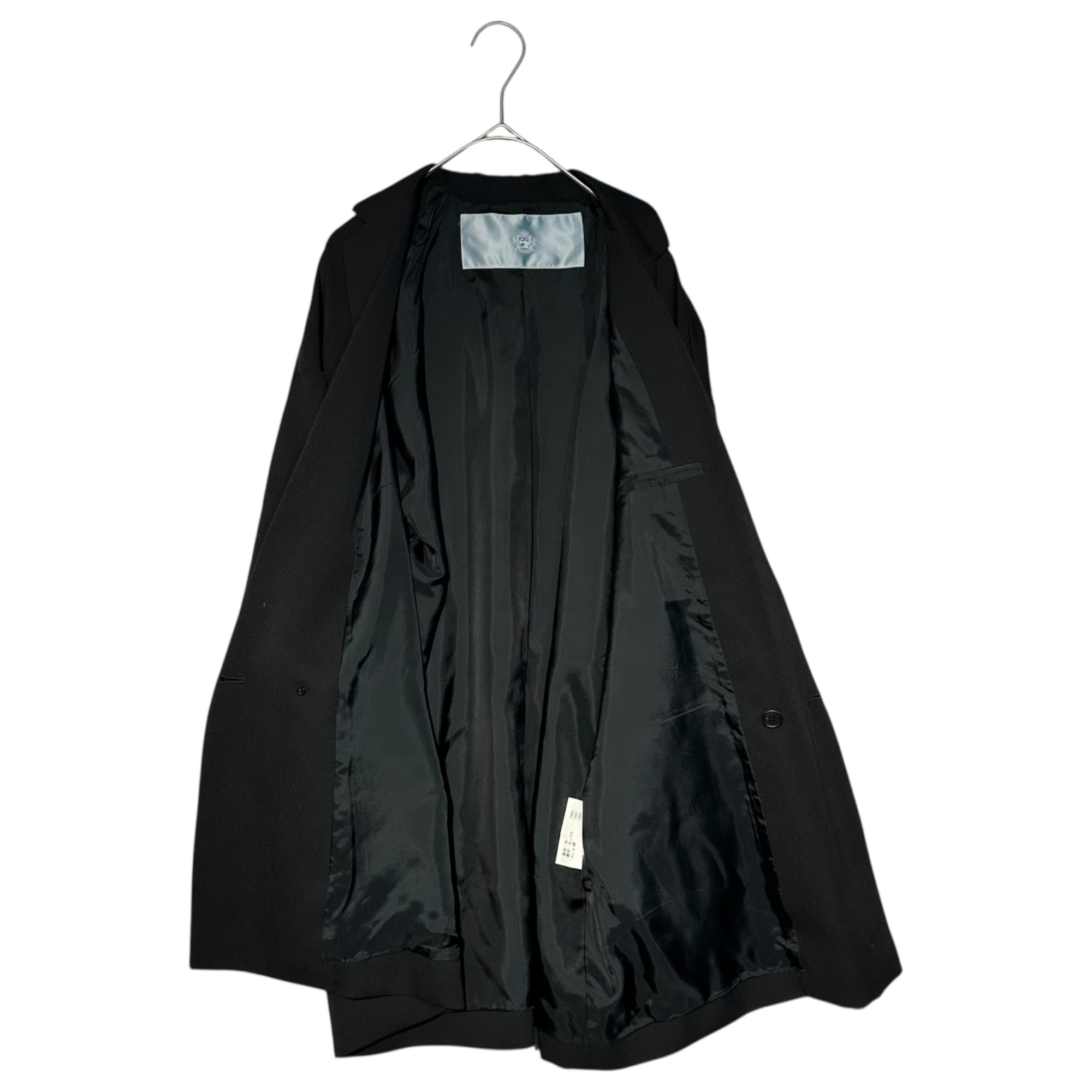 Dulcamara(ドゥルカマラ) ”YOSOIKI” SET UP よそいき ルーズ ダブル ジャケット / 1タック ルーズ テーパード パンツ セットアップ 0 ブラック スーツ 上下 ウール