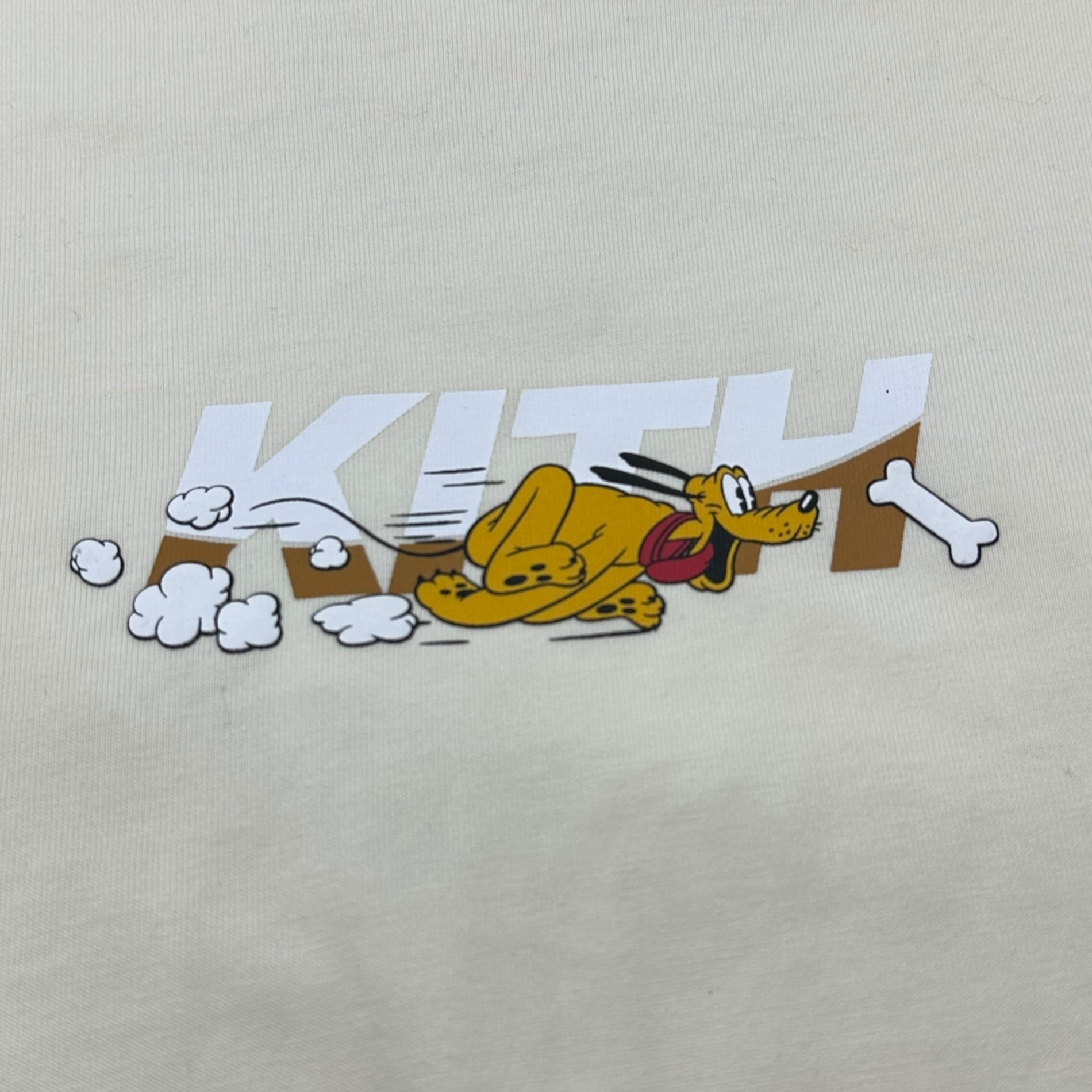 KITH×Disney(キス×ディズニー) 23AW Mickey & Friends Pluto Tee ミッキー&フレンズ プルート Tシャツ サンド KHM031728 S イエロー コラボ