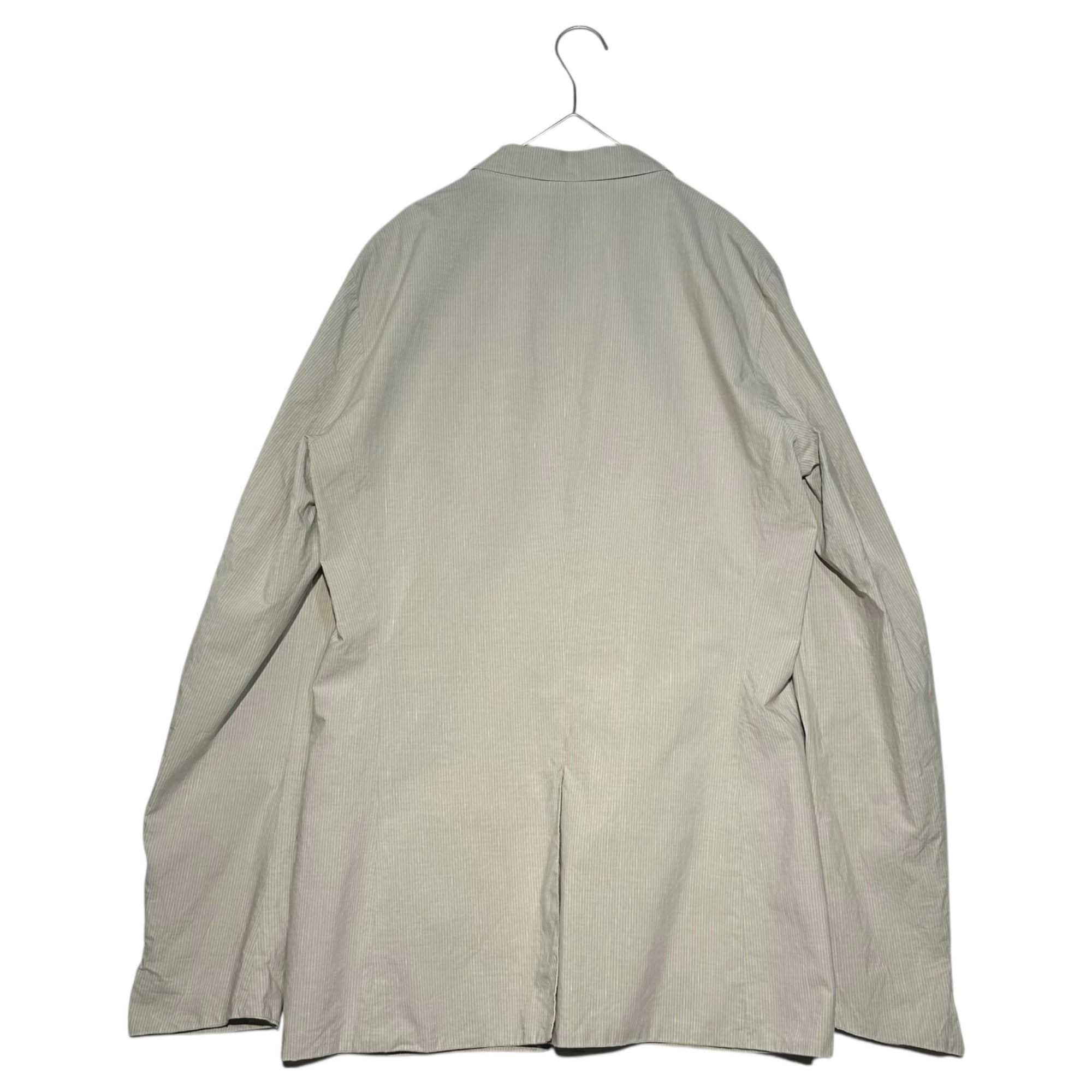 JIL SANDER(ジルサンダー) Cotton Linen Striped 2B Jacket コットン リネン ストライプ 2B ジャケット 150606 M255630 81 50(L程度) ベージュ