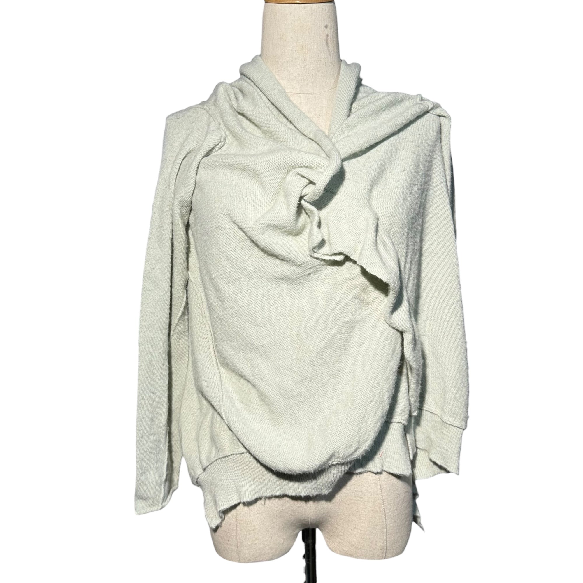 Y's(ワイズ) Frill Asymmetrical Nylon Knit フリル アシンメトリー ナイロン ニット YR-K16-670 2 ミント