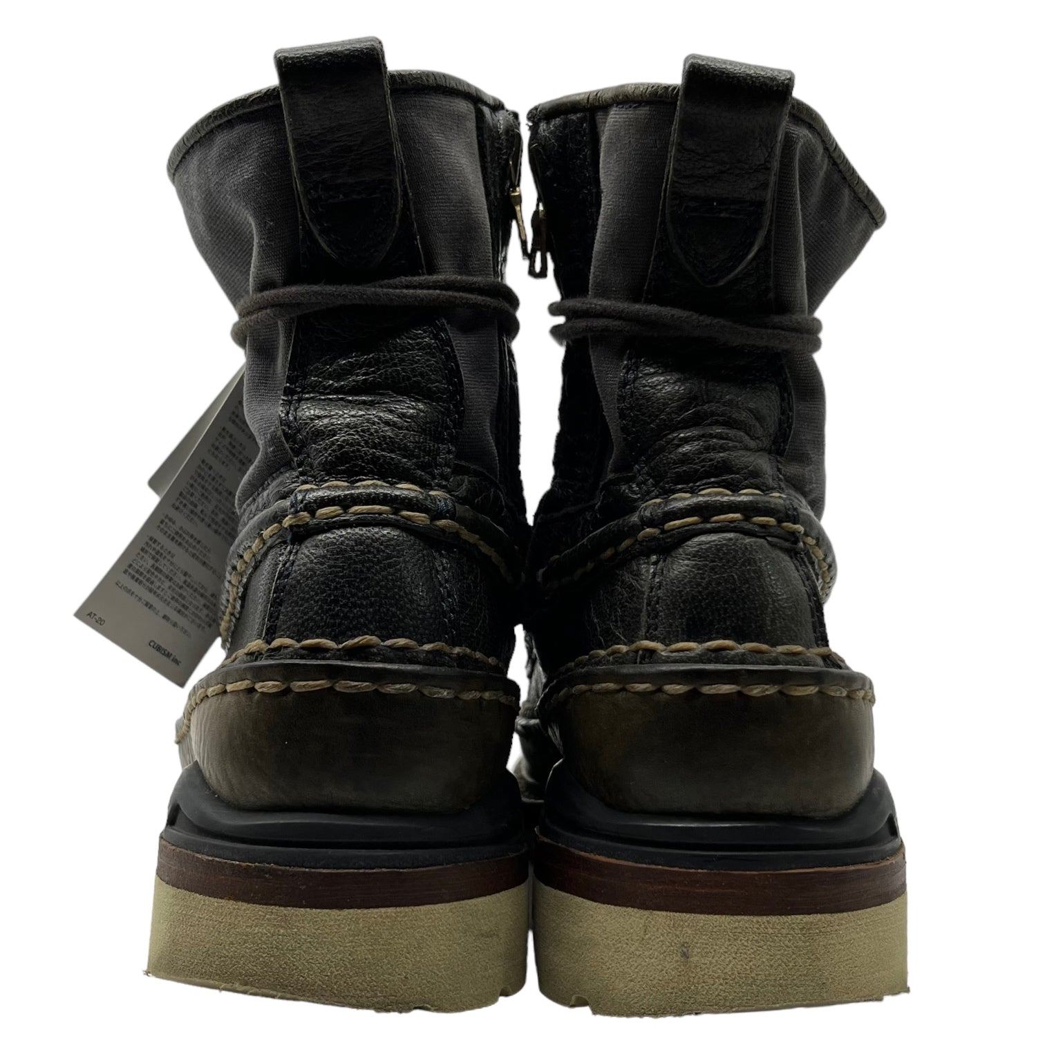 VISVIM(ビズビム/ヴィズヴィム) 12AW F.I.L限定 GRIZZLY BOOTS MID-FOLK エフアイエル限定 グリズリー ブーツ ミッドフォーク 稀少限定品 0112202002010 M8(26.0~26.5cm) ネイビー 箱付