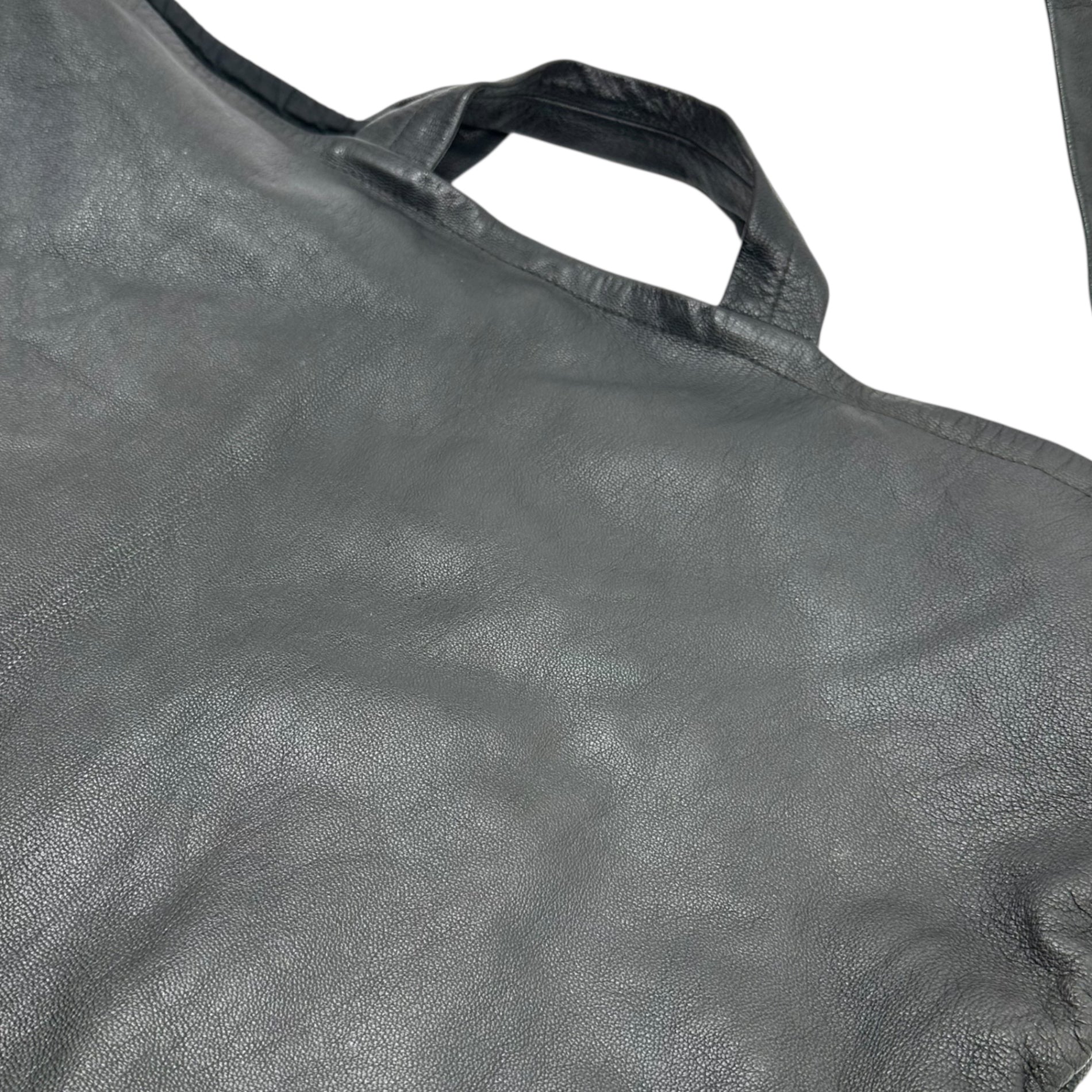 REN(レン) 2WAY LEATHER BAG 2ウェイ レザー バッグ ブラック