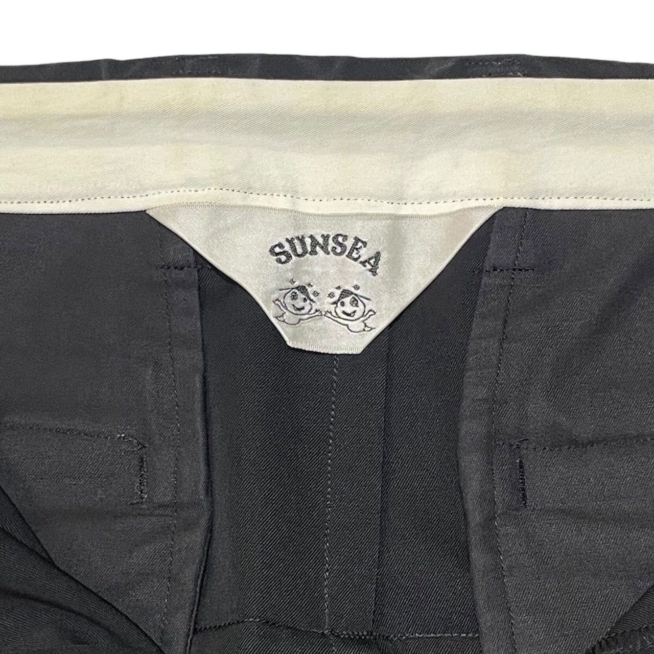 SUNSEA(サンシー) 19SS SNM BLUE TEKETEKE PANTS スーパーナイスマテリアルブルー テケテケ パンツ スラックス 19S53 SIZE 2(M) ブラック