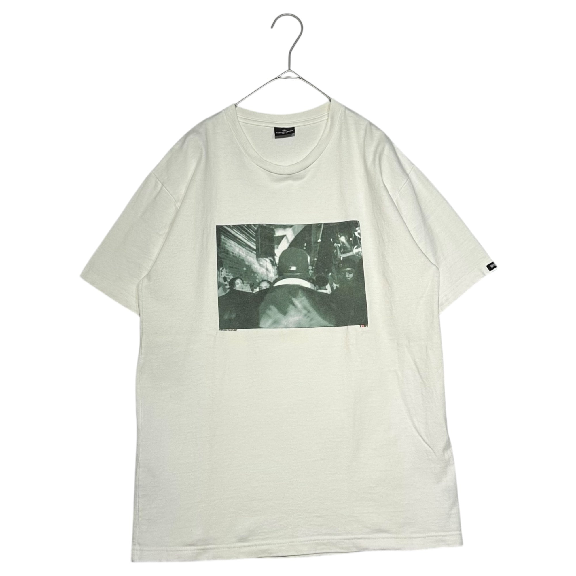STUSSY(ステューシー) 00's USA made CUSTOMADE SUEKWON for STUSSY T-shirt カスタムメイド スークウォン ステューシー フォト プリント Tシャツ 表記無(M程度) ホワイト×グレー USA製 I LOVE NY