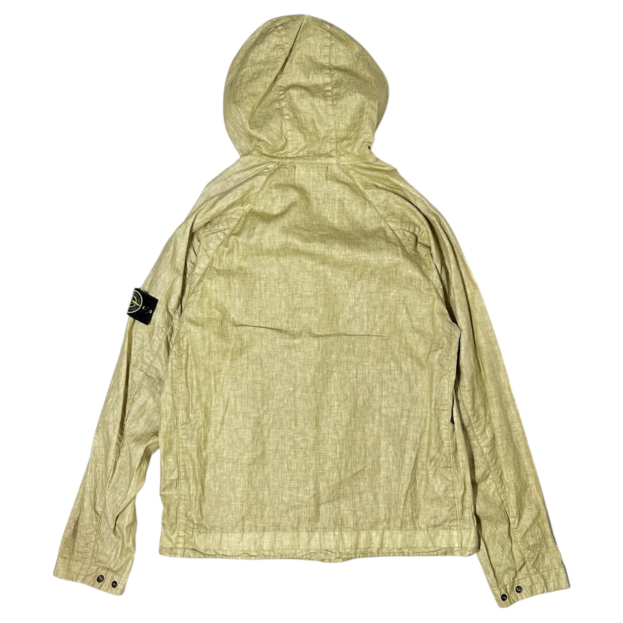STONE ISLAND(ストーンアイランド) 14SS Lino Watro Tela リネン ワトロ キャンバス マウンテンパーカー 601543929 L ベージュ フーデッド ジャケット ジップアップ