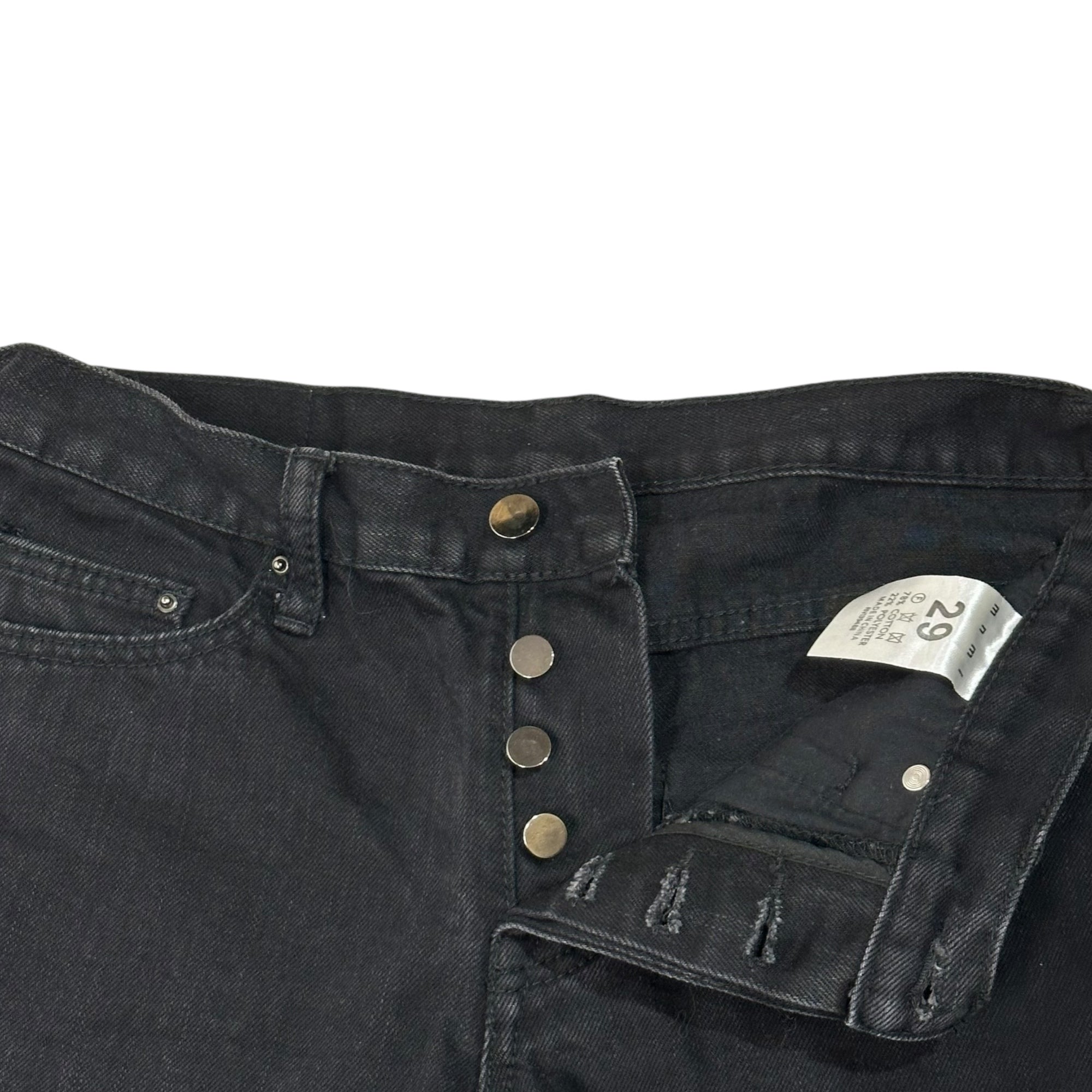 mnml(ミニマル) Damaged Skinny Pants ダメージ加工 スキニー パンツ 29 ブラック