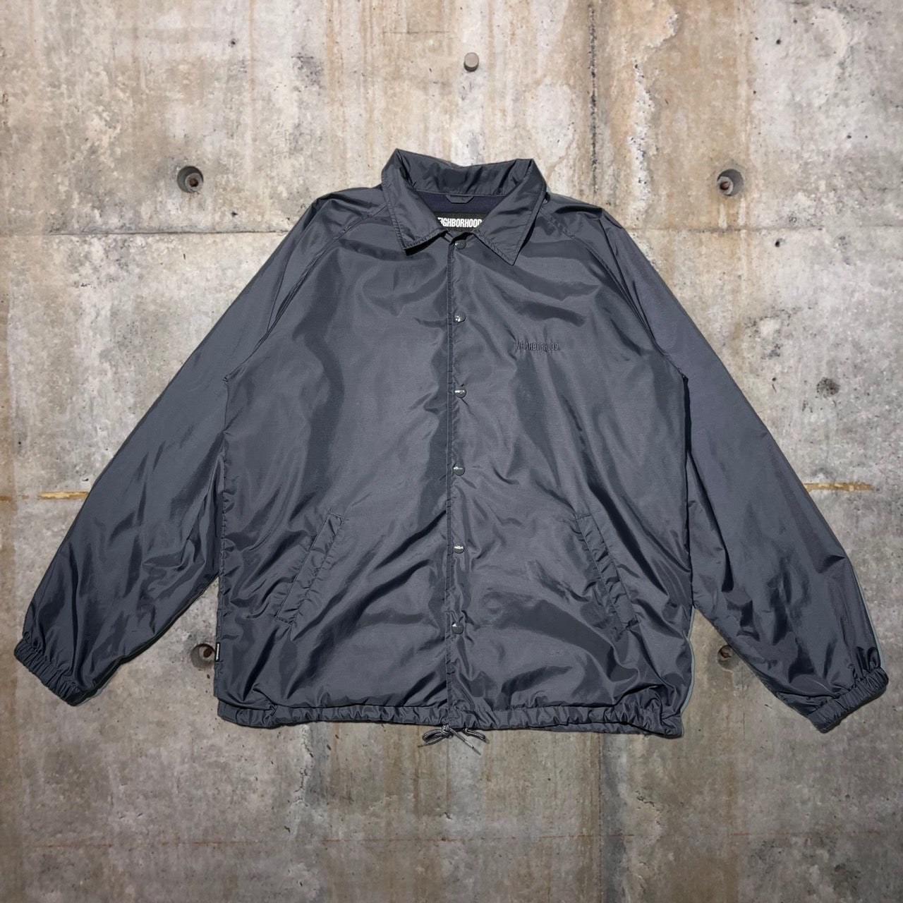NEIGHBORHOOD(ネイバーフッド) 21SS BROOKS/N-JKT/ロゴ刺繍コーチジャケット 211SNH-JKM01 L グレー