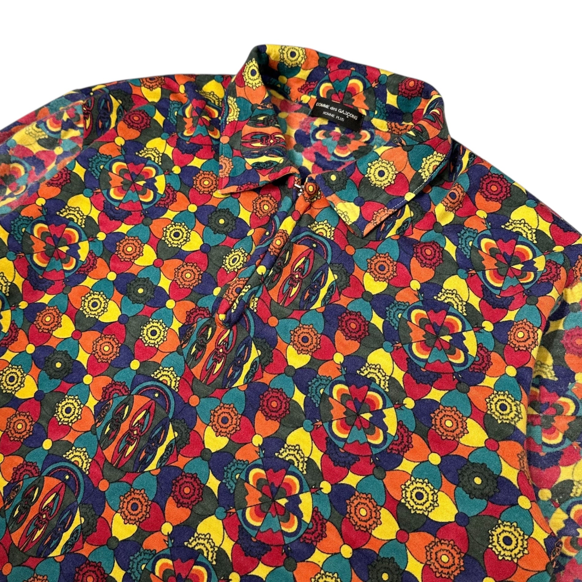 COMME des GARCONS HOMME PLUS(コムデギャルソンオムプリュス) 01AWサイケ期ハーフジップウールオーバー PC-T007 表記なし(M~L程度) ミックス AD2001