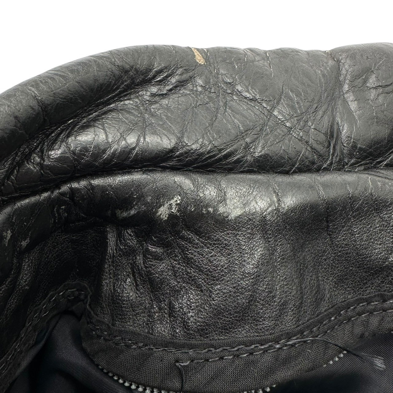 VINTAGE(ヴィンテージ) 70~80's Vintage Police Man Leather Jacket 70~80年代 ヴィンテージ ポリスマン レザー ジャケット ブラック IDEALジップ POLICEボタン ライナー欠品 ショート丈