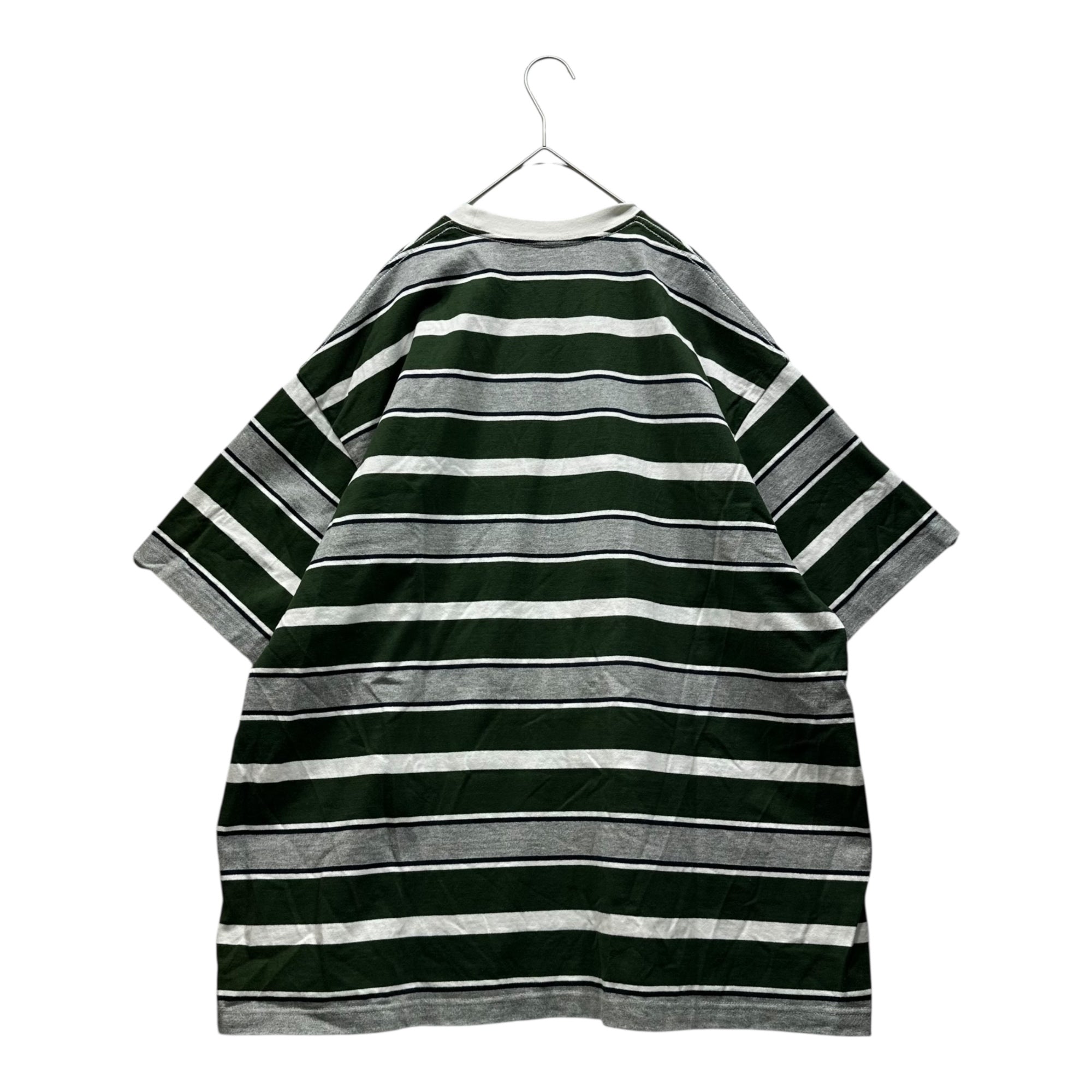 FreshService(フレッシュサービス) 23SS MULTI BORDER S/S TEE マルチ ボーダー 半袖 Tシャツ FSW-23-TE_072 FREE グリーン×グレー