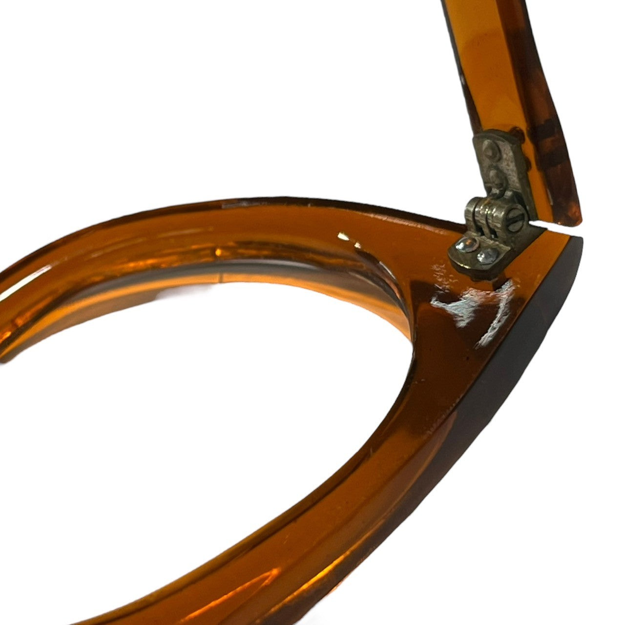 Euro vintage(ヨーロッパヴィンテージ) 40's French vintage flameフランス ヴィンテージ メガネフレーム 40年代 オレンジ 眼鏡 サングラス