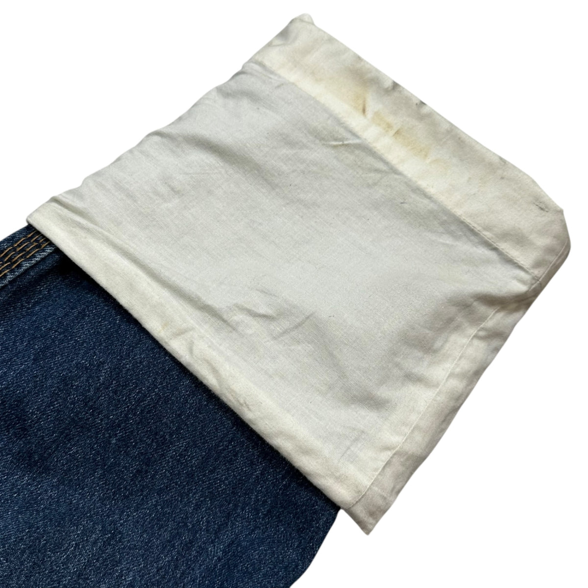 LOEWE(ロエベ) Fisherman Cotton Denim Straight Pants フィッシャーマン コットン デニム ストレート パンツ 28003861 40 インディゴ×ホワイト