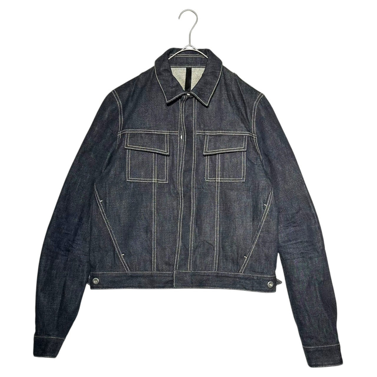 BALENCIAGA(バレンシアガ) 09SS Denim Trucker Jacket ニコラ期 比翼 デニム トラッカー ジャケット UP57 2009 00219 44 インディゴ アーカイブ