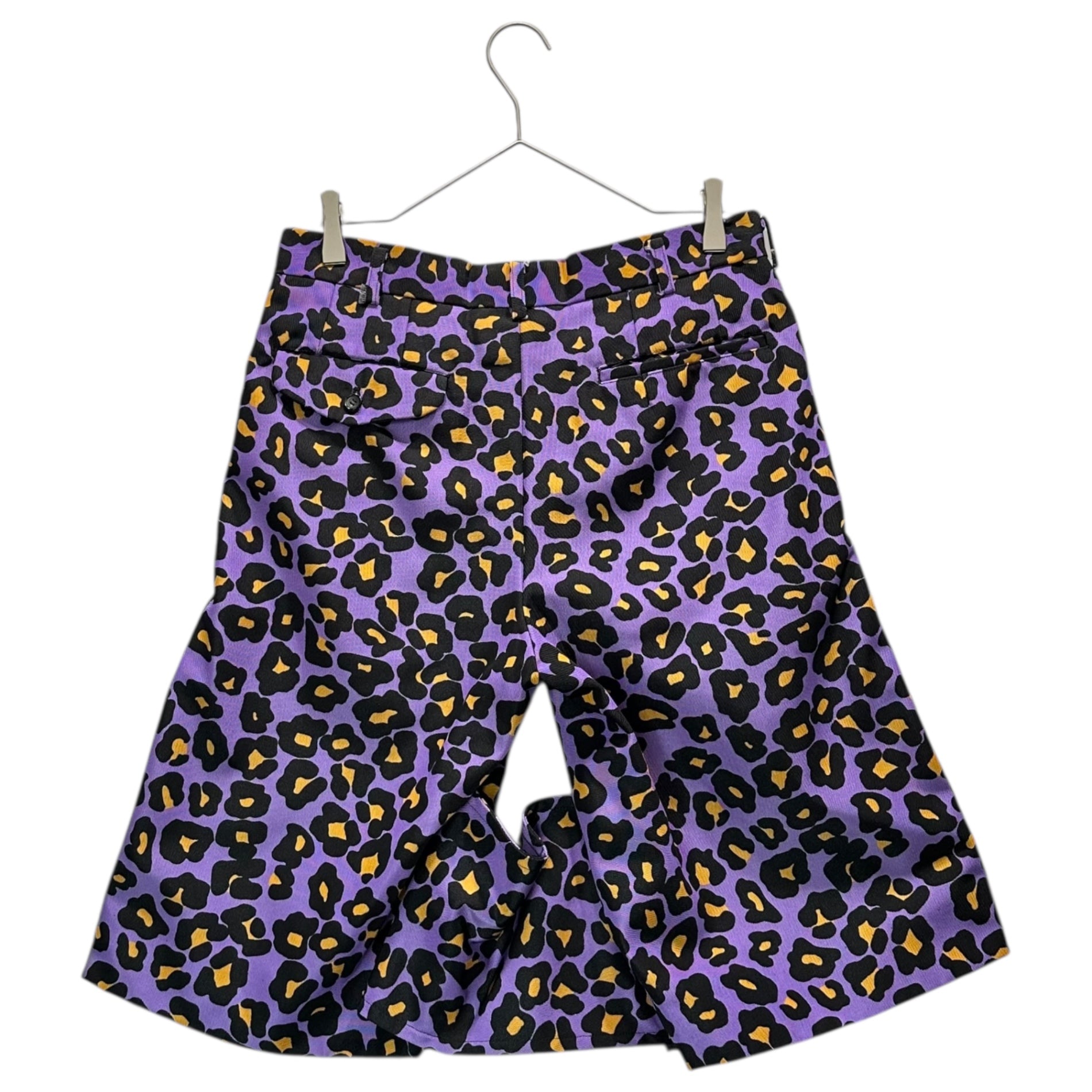 COMME des GARCONS HOMME PLUS(コムデギャルソンオムプリュス) 20AW Leopard Bondage Shorts レオパード ボンテージ ショーツ PF-P008 S パープル×オレンジ ハーフ ショート パンツ