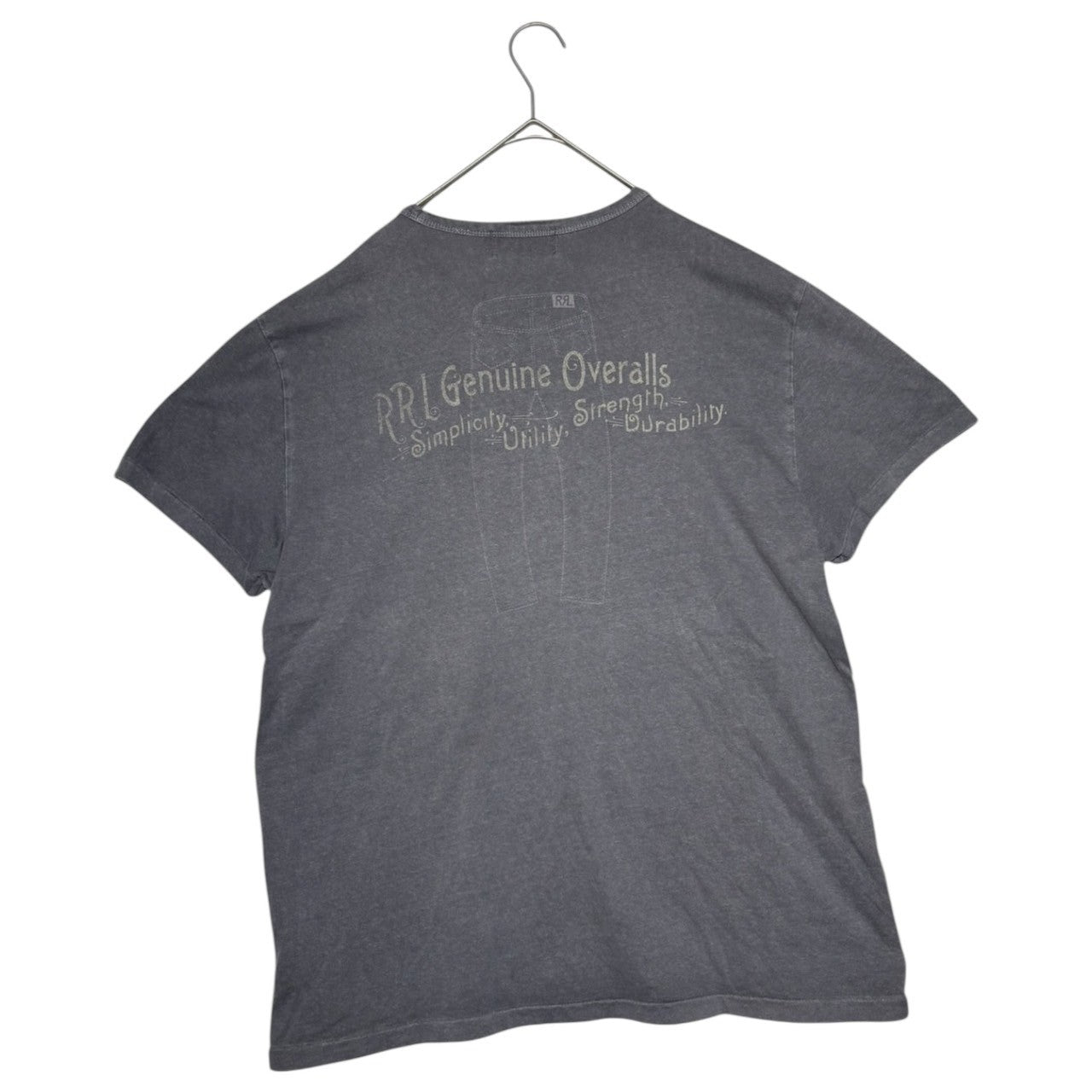 RRL(ダブルアールエル) Circle Logo Crew Neck T-Shirt サークル ロゴ クルーネック Tシャツ MNRRTSHM1N00079 L ネイビー