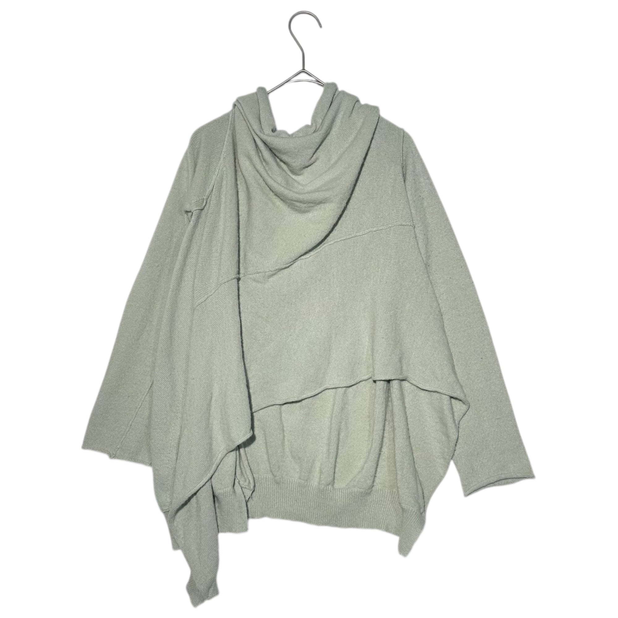 Y's(ワイズ) Frill Asymmetrical Nylon Knit フリル アシンメトリー ナイロン ニット YR-K16-670 2 ミント