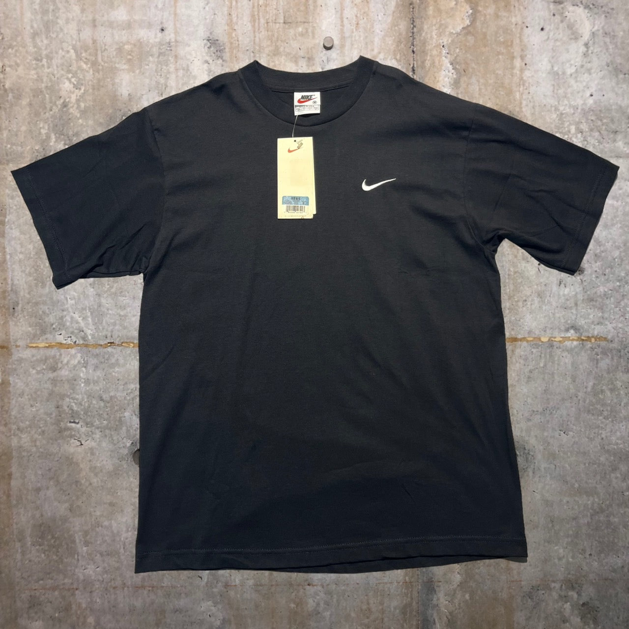 NIKE(ナイキ) 90's USメイドスウッシュロゴTシャツ M ブラック デッドストック