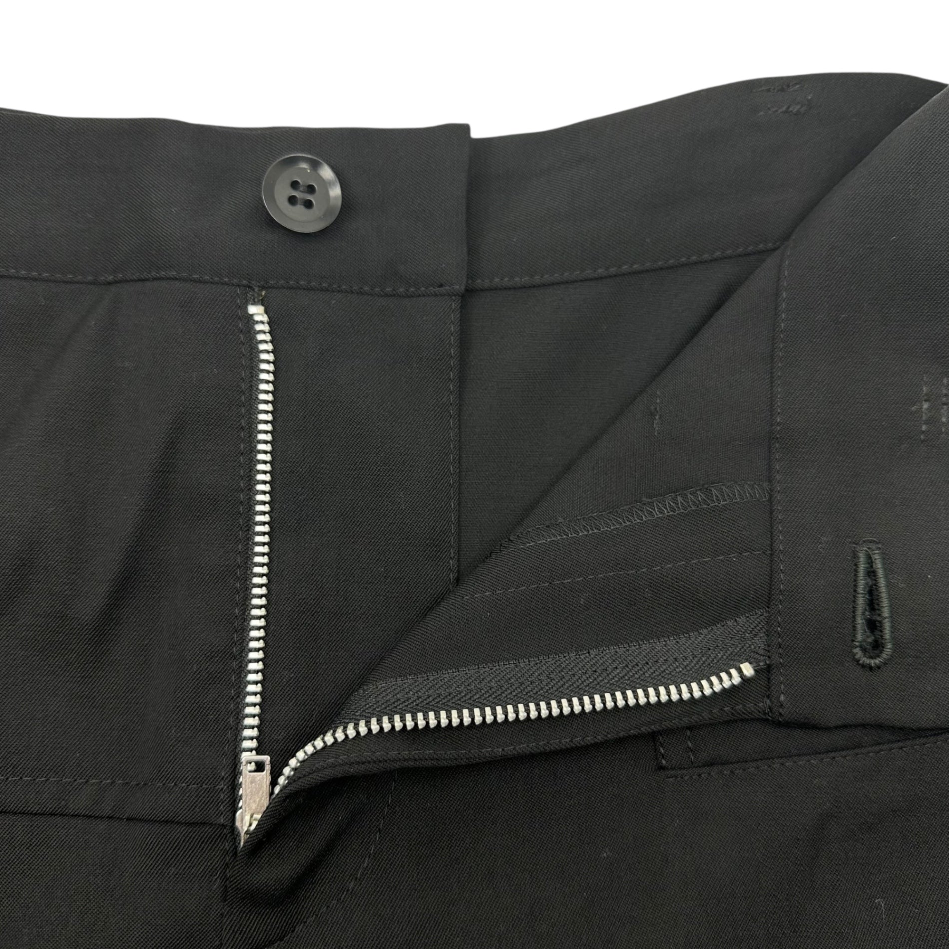 Y's(ワイズ) Wool gabardine asymmetric flared skirt ウール ギャバジン アシンメトリー フレア スカート 表記無し(XL程度) ブラック サンプル品