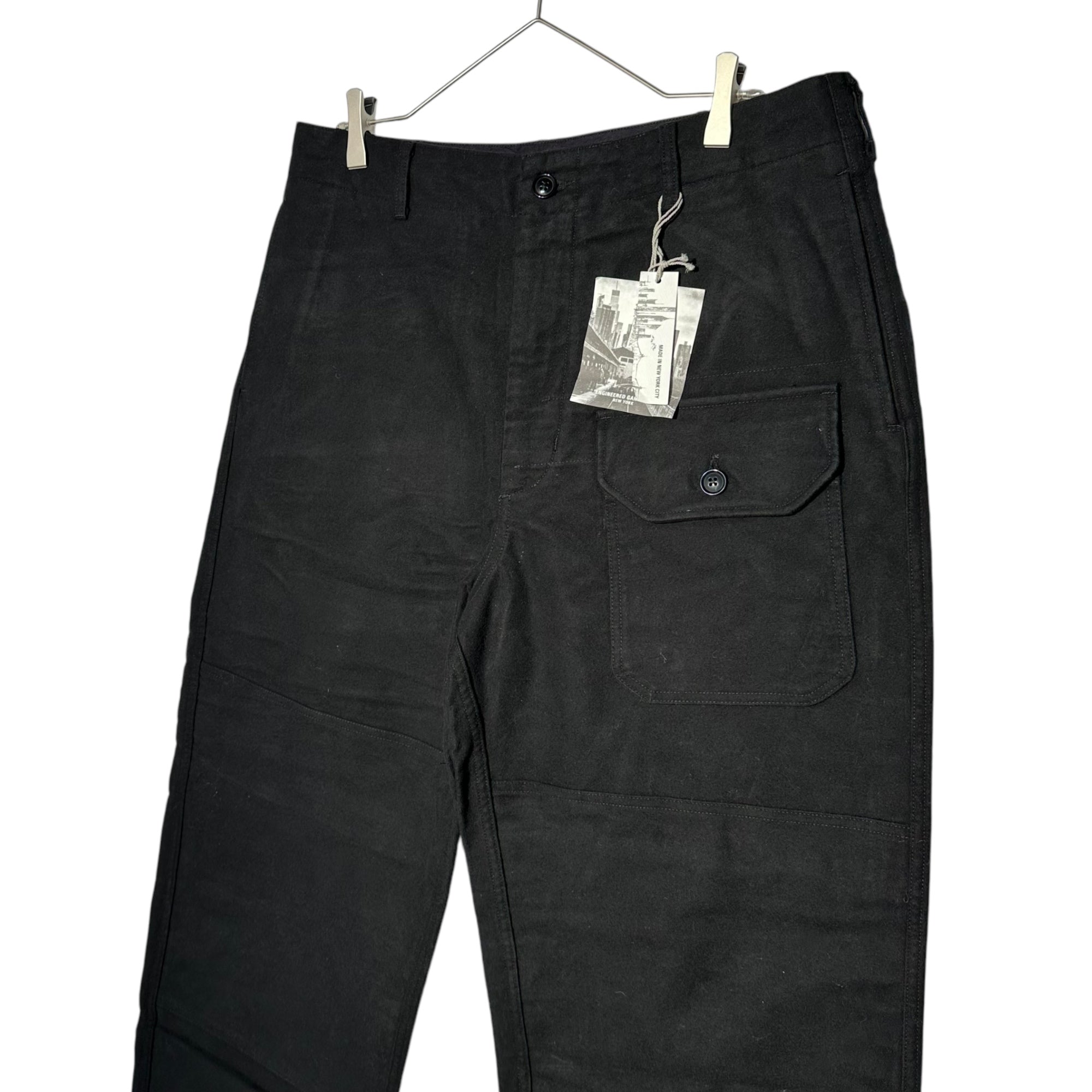 Engineered Garments(エンジニアードガーメンツ) Deck Pant - Cotton Moleskin モールスキン デック コットン パンツ M ブラック