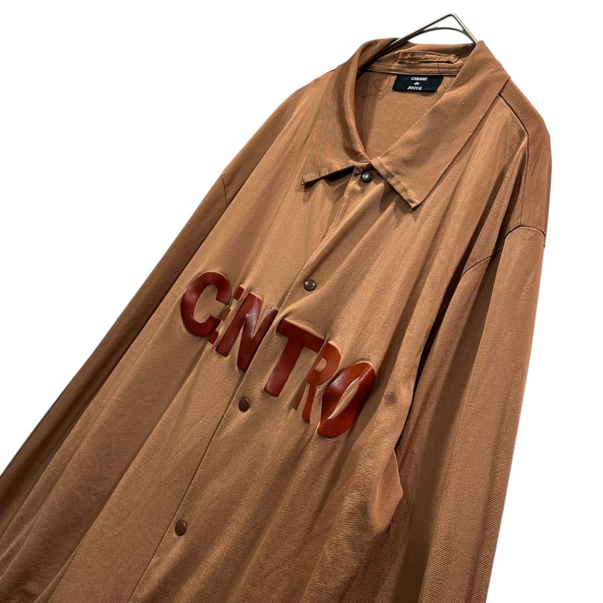 CABANE de zucca(カバンドズッカ) 2002SS ”CENTRO” Snap button shirt スナップボタン シャツ CZ22-JC520 M ブラウン 00's