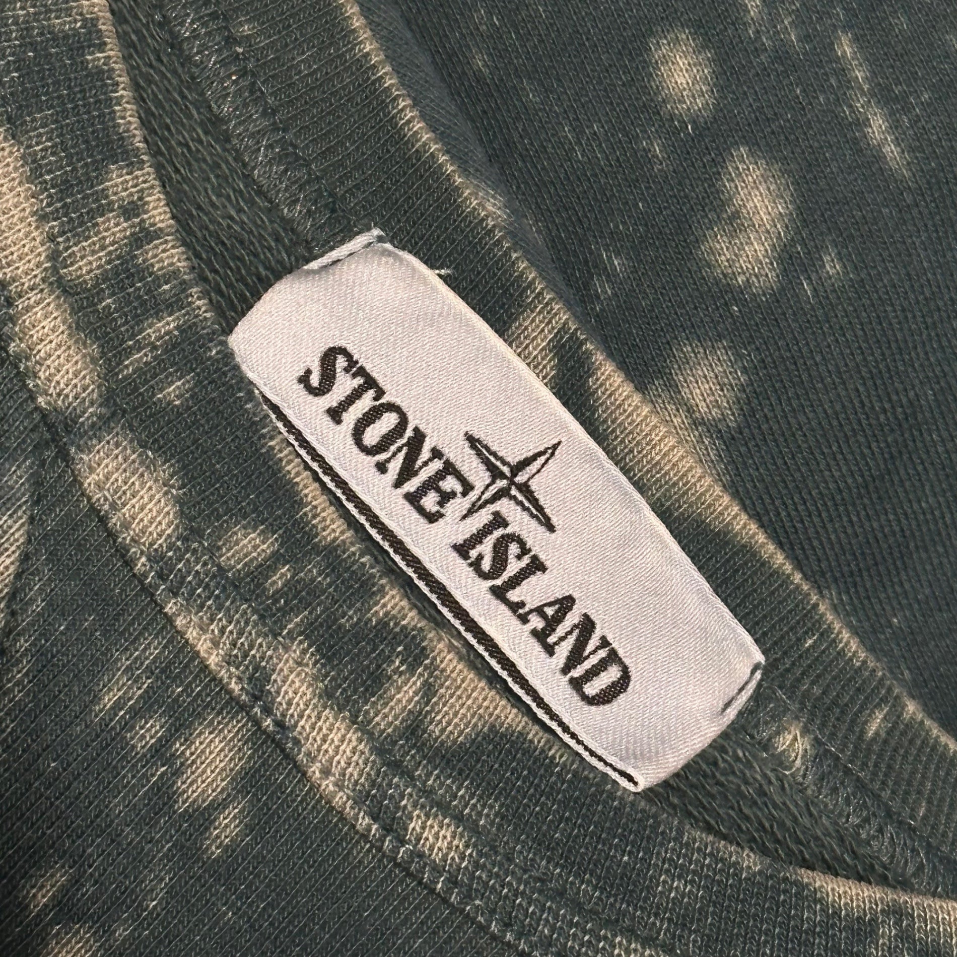 STONE ISLAND(ストーンアイランド) 2022SS Off-Dye Treatment Crewneck Sweatshirt オフダイ トリートメント クルーネック スウェットシャツ 761561538 XL ブルーグリーン