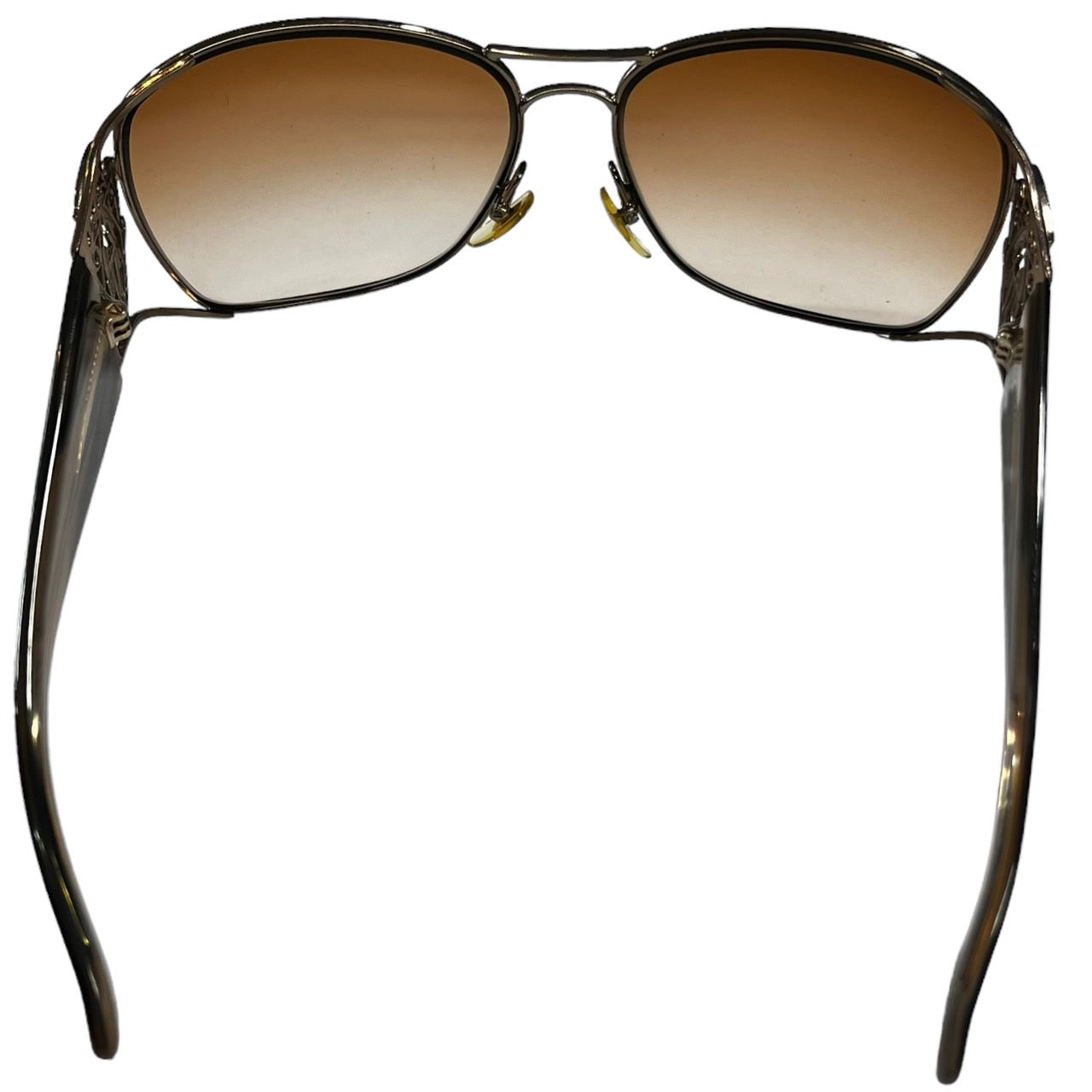 GUCCI(グッチ) ロゴクレストデザインヴィンテージサングラス/ブラウングラデーション/ダブルブリッジ 2827/S1LBBA 60□15-105 ゴールド×ブラウン