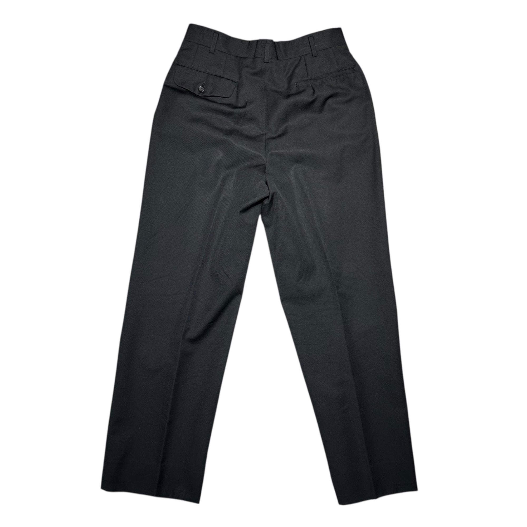 COMME des GARCONS HOMME(コムデギャルソンオム) 89AW Mohair Wool 2-Piece Suit 本人期 モヘア ウール 2B セットアップ スーツ HS-11002 S ブラック 80's 80年代 アーカイブ テーラード ジャケット 2タック スラックス