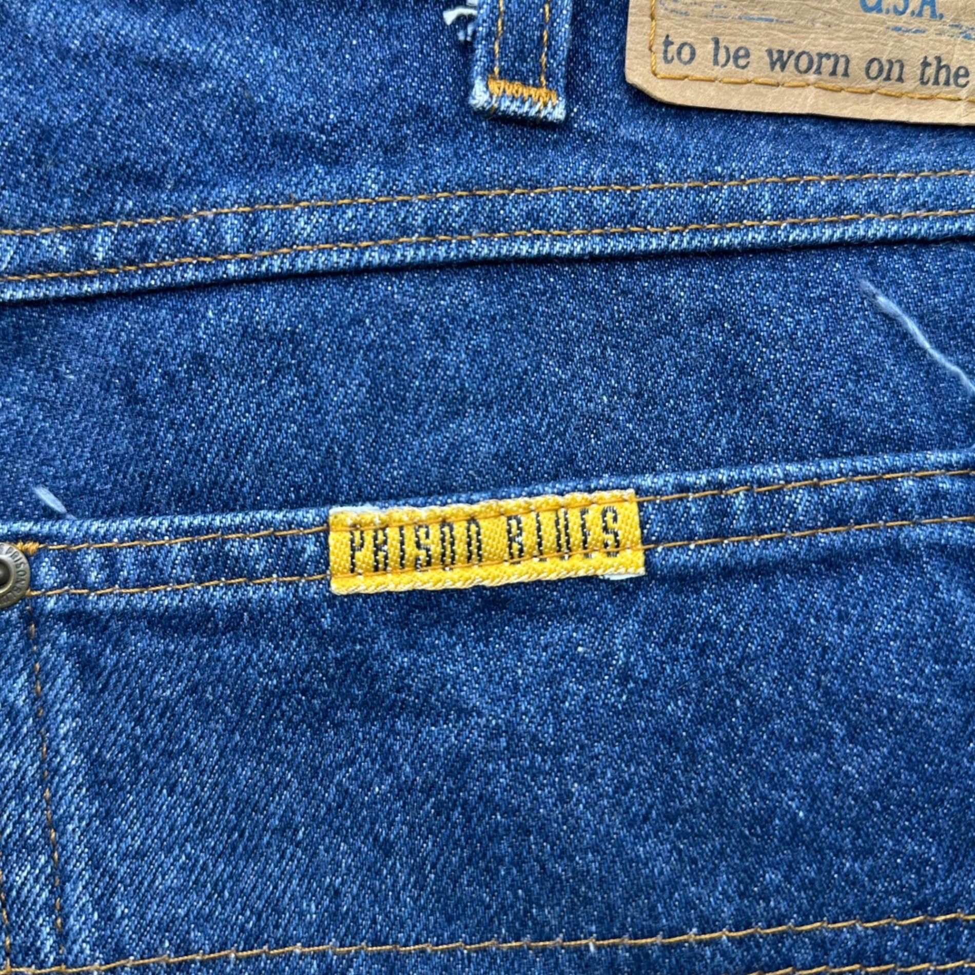 PRISON BLUES(プリズンブルース) Tapered Denim Pants テーパード デニム パンツ 114316 W36 インディゴ