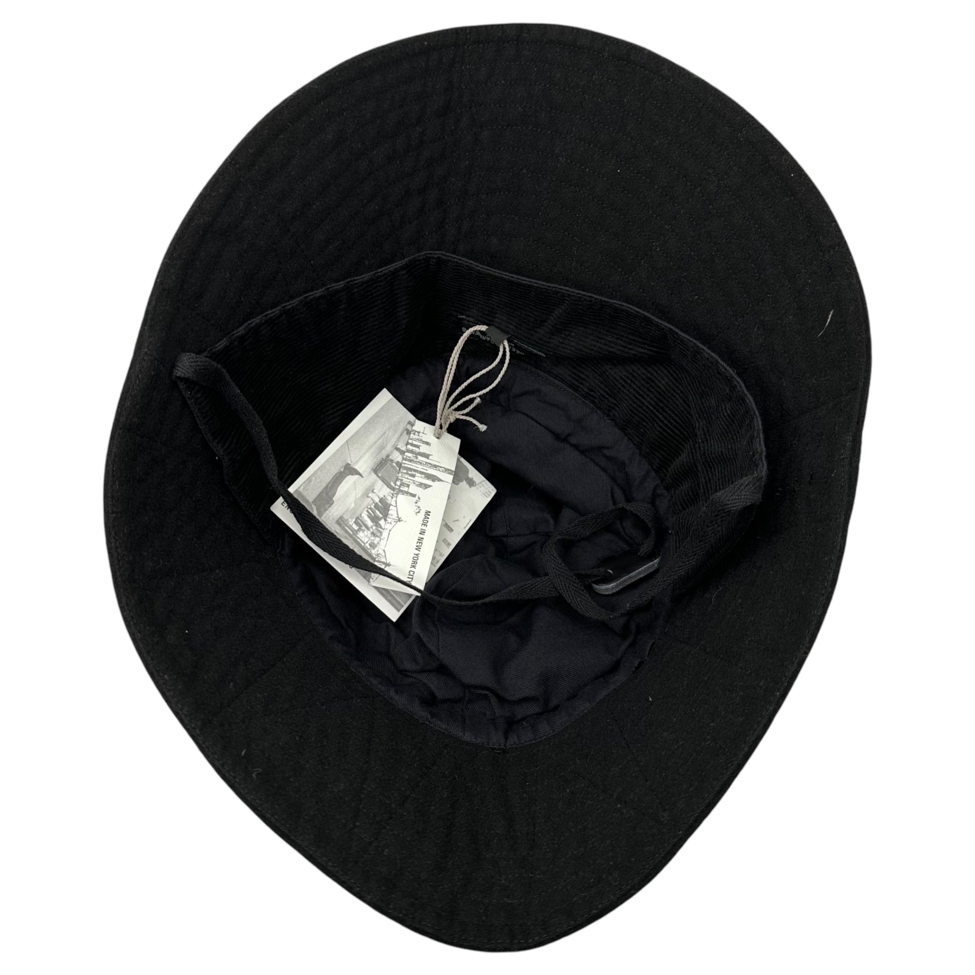 Engineered Garments(エンジニアードガーメンツ) Keeper Hat Polyester Fake Melton キーパー ハット ポリエステル フェイクメルトン LN345A M ブラック 帽子 サファリ